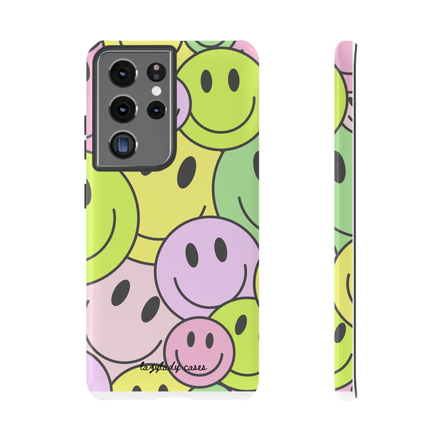 Colorful Smile Face Phone Case - Tough Protection & Fun Design