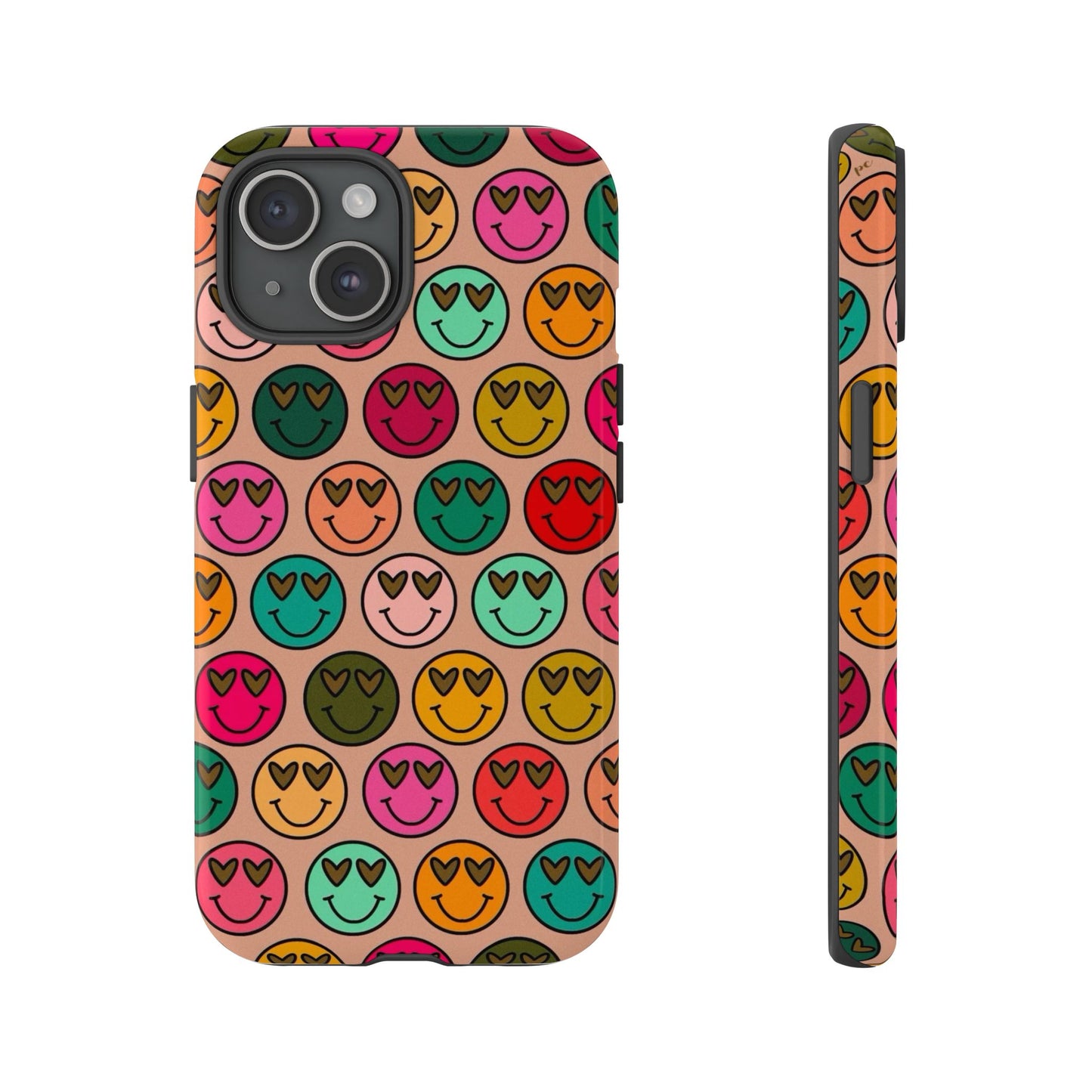 Colorful Smiley Phone Case | Tough Cases, Cute Phone Cover, Happy Vibes, Gift for Friends, Fun Phone Accessory