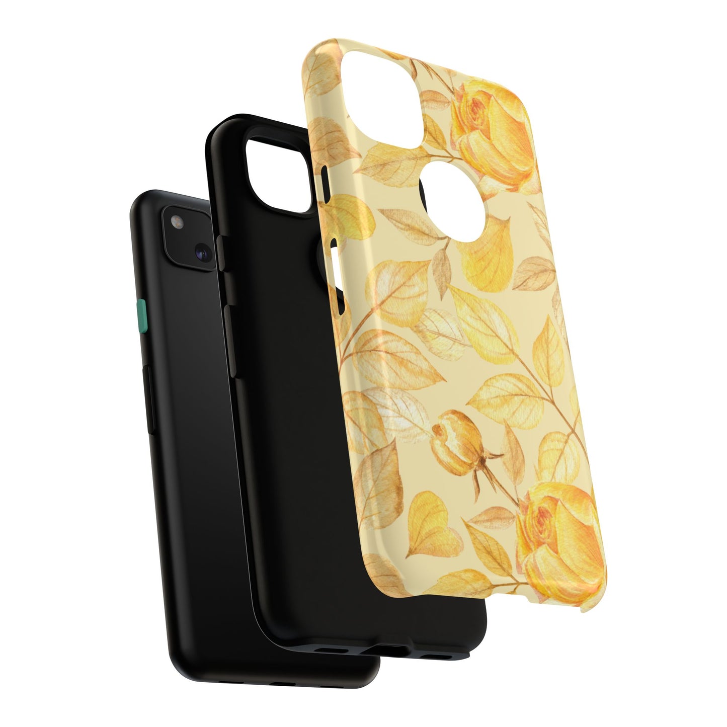 Yellow Dusk Tough Phone Case - Yellow Rose Design