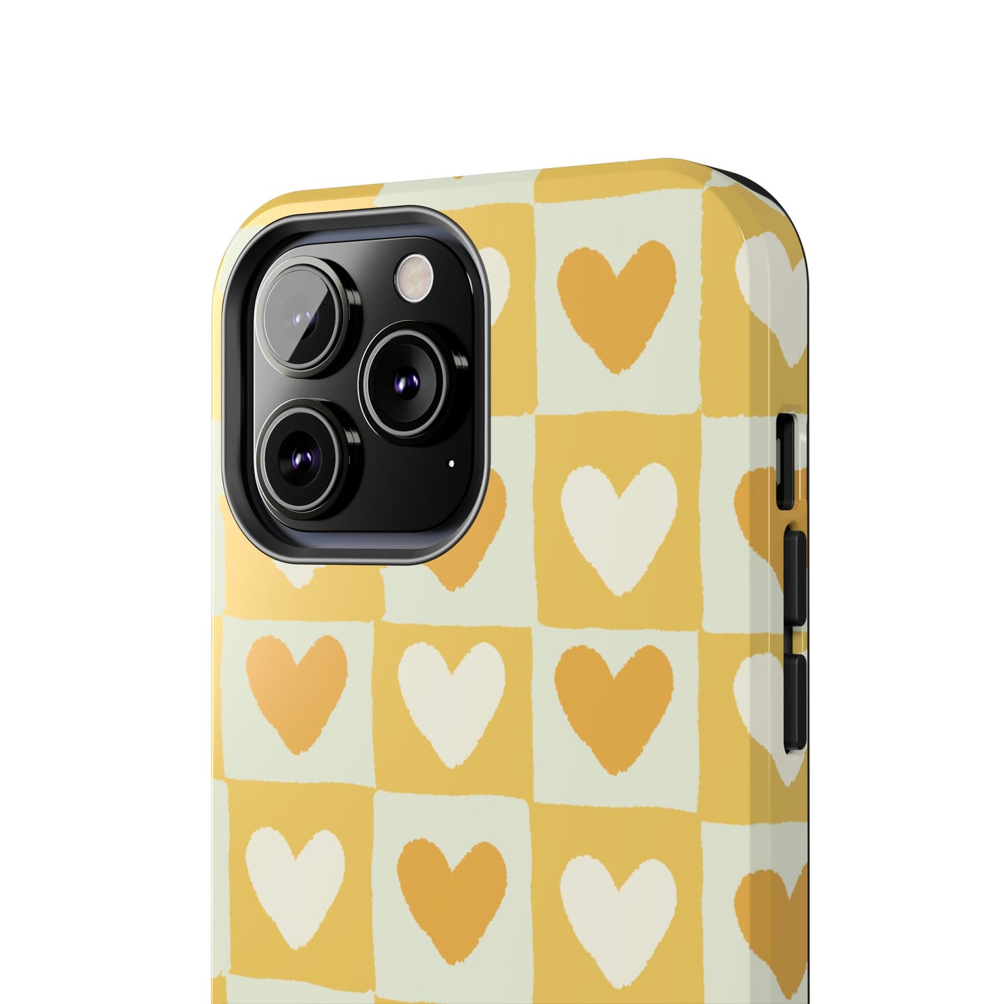 Heart Pattern Tough Phone Case - Cute & Durable for Everyday Use