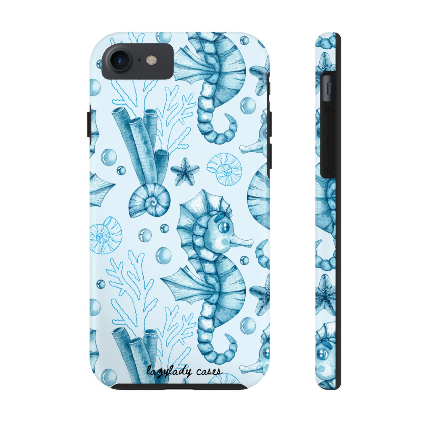 Coastal Seahorse Phone Case - Tough Protection with Beach Vibe