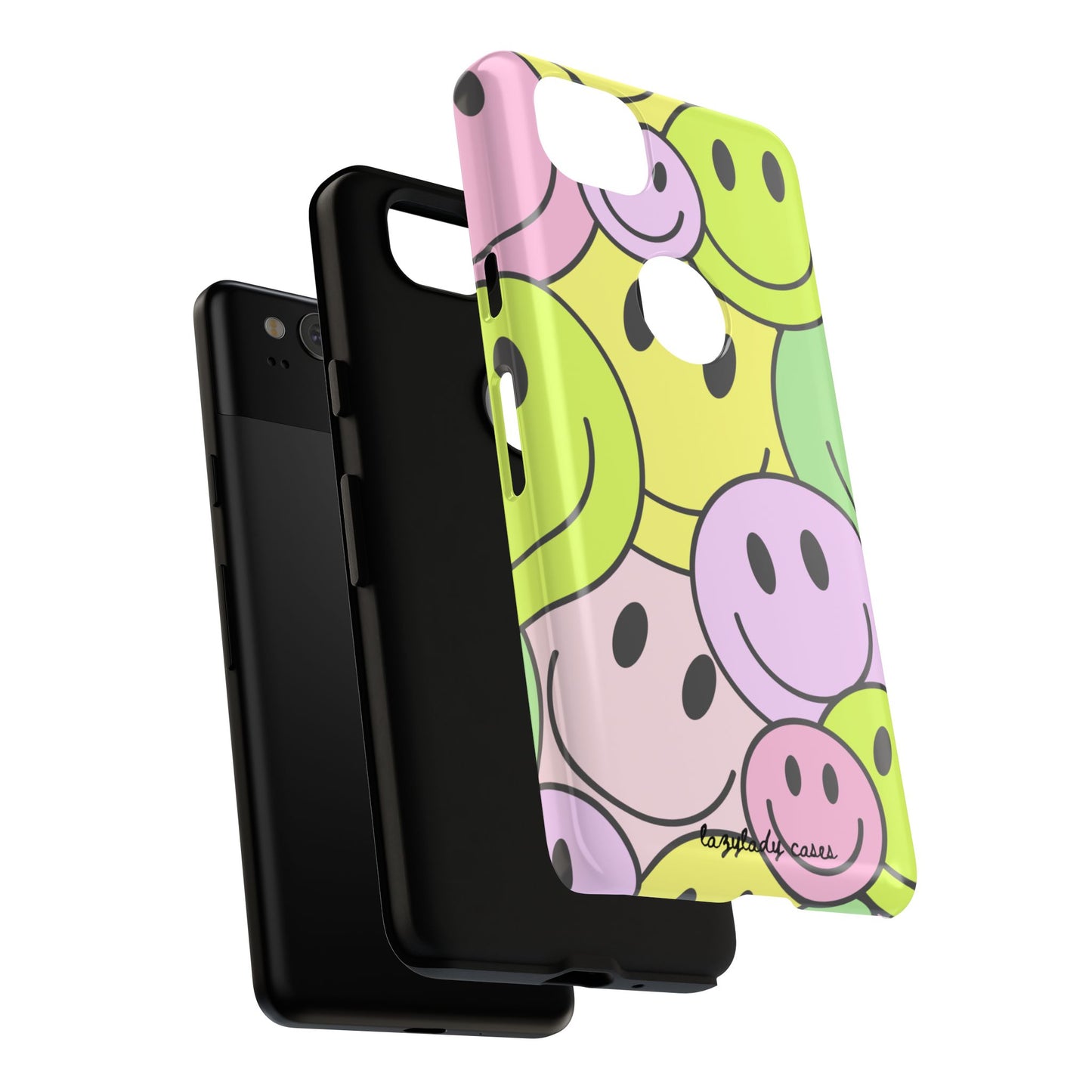 Colorful Smile Face Phone Case - Tough Protection & Fun Design