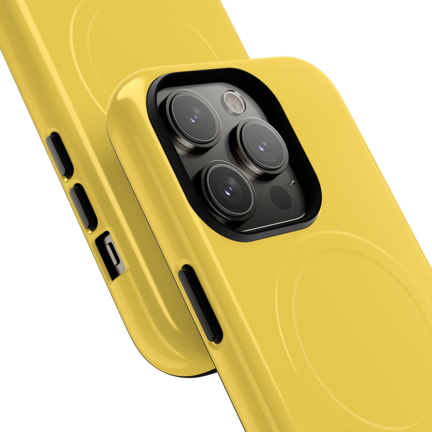 Vibrant Yellow Tough Magnetic Phone Case - Durable Protection & Stylish Design