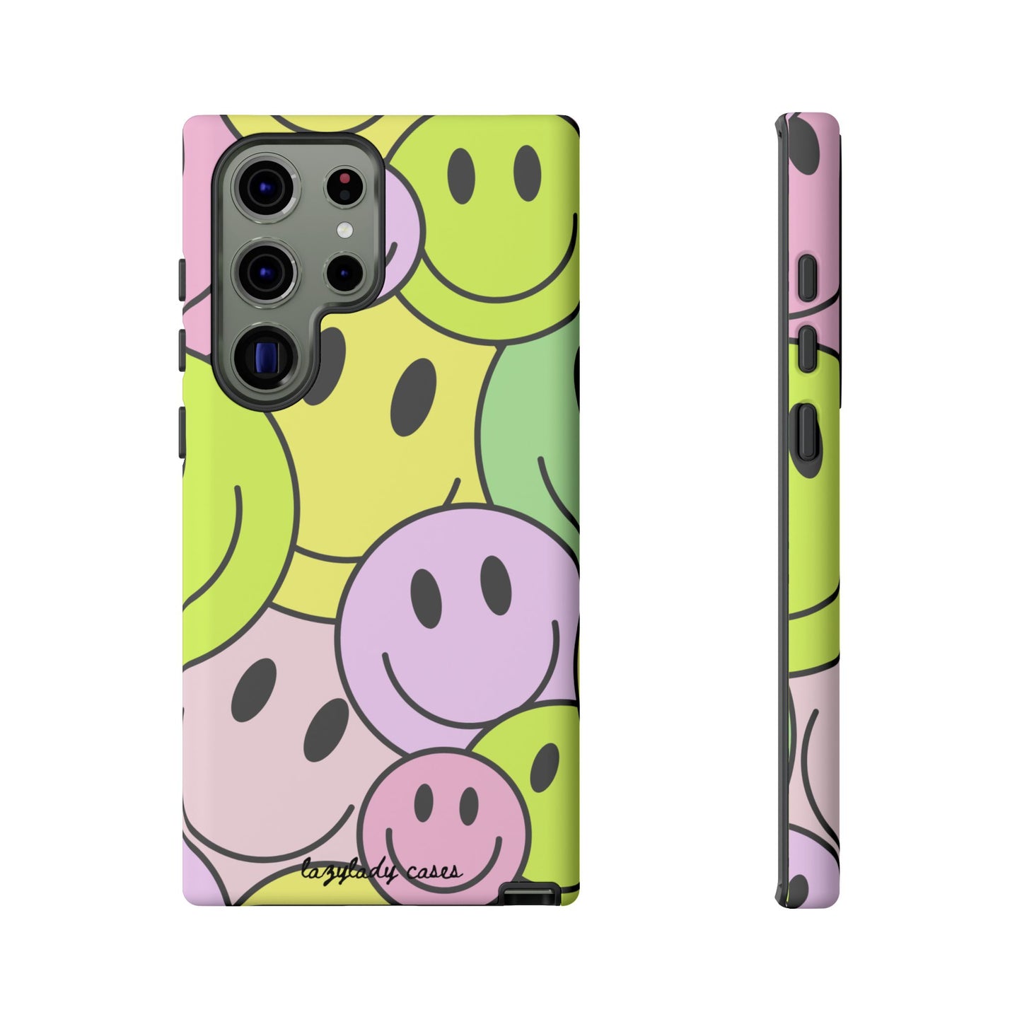 Colorful Smile Face Phone Case - Tough Protection & Fun Design