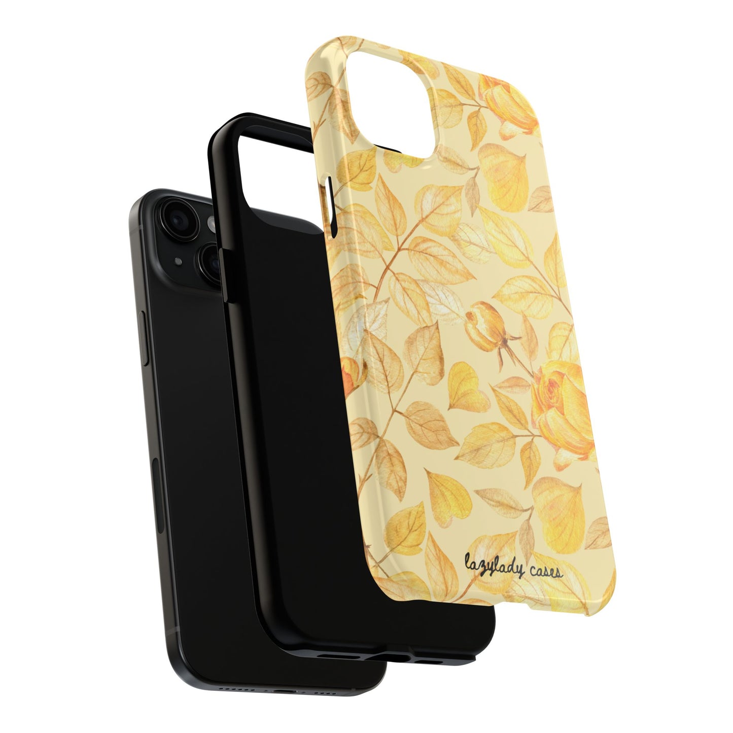 Yellow Dusk Tough Phone Case – Durable Protection with Yellow Roses Design