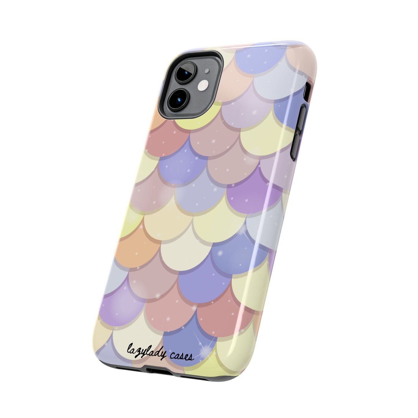 Mermaid Scale Tough Phone Case - Durable Protection with Colorful Design