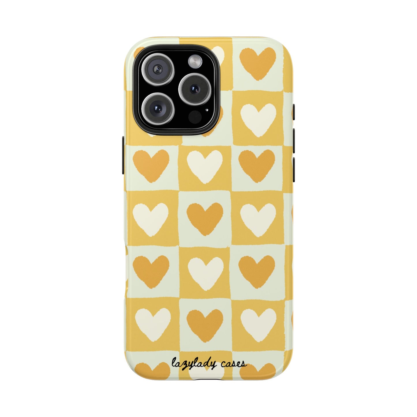 Heart Pattern Tough Phone Case - Cute & Durable for Everyday Use
