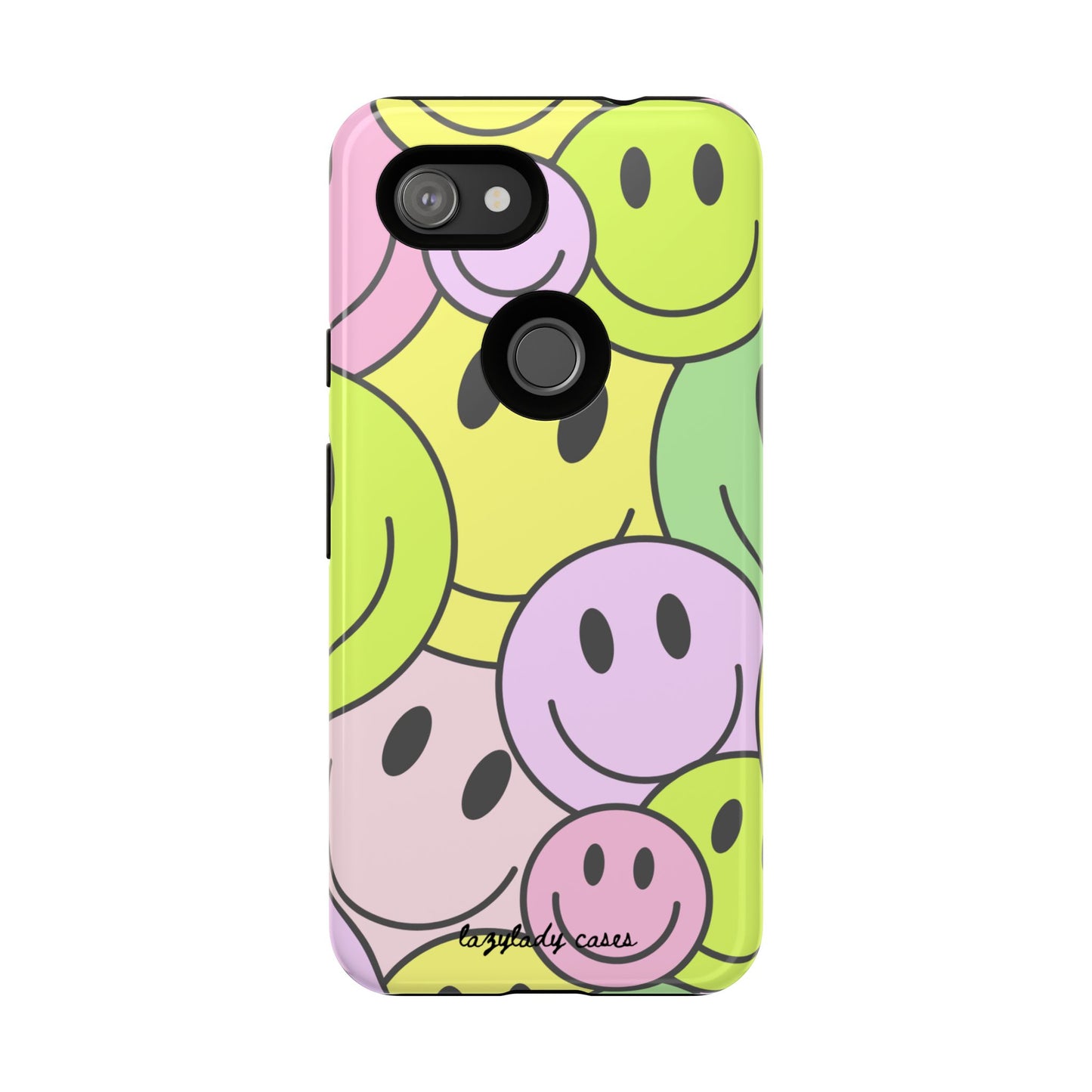 Colorful Smile Face Phone Case - Tough Protection & Fun Design