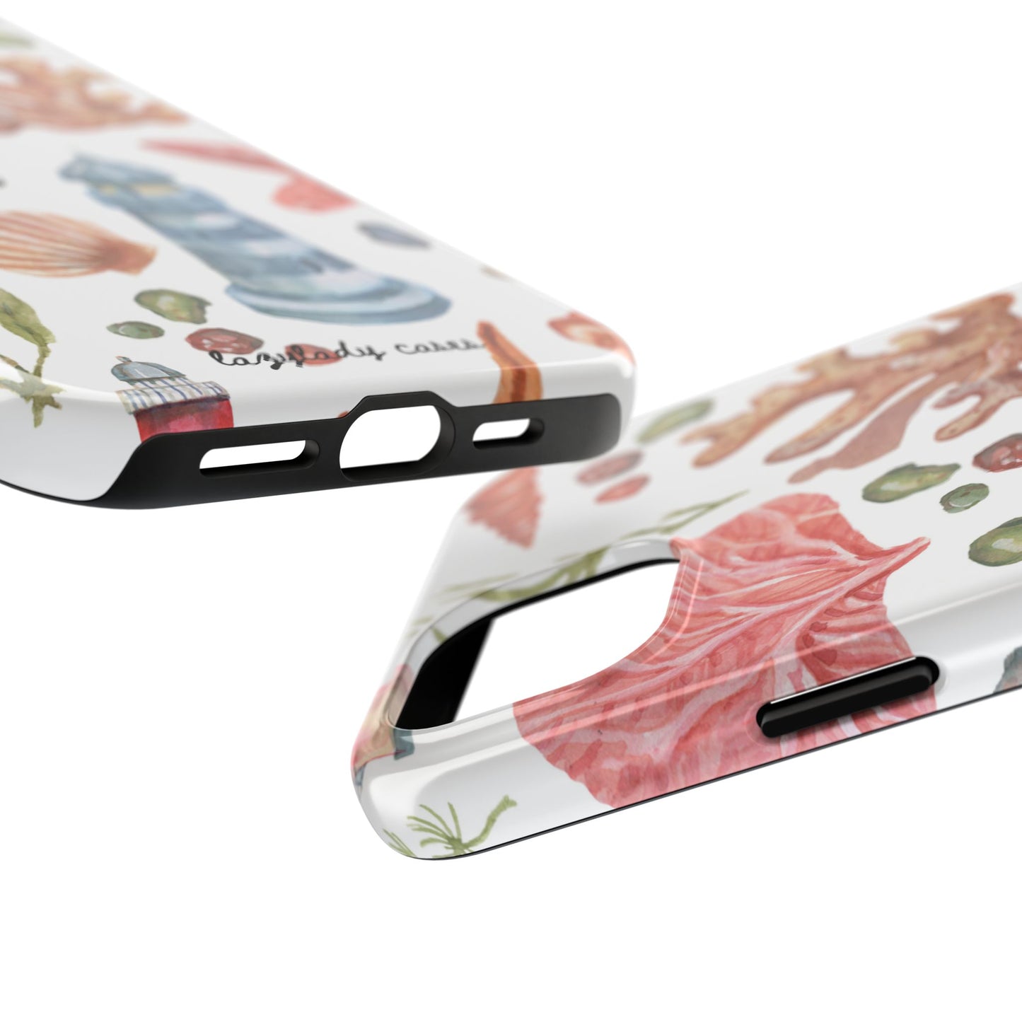 Coastal Art Tough Phone Cases - Stylish Beach Vibes with Lighthouse Design