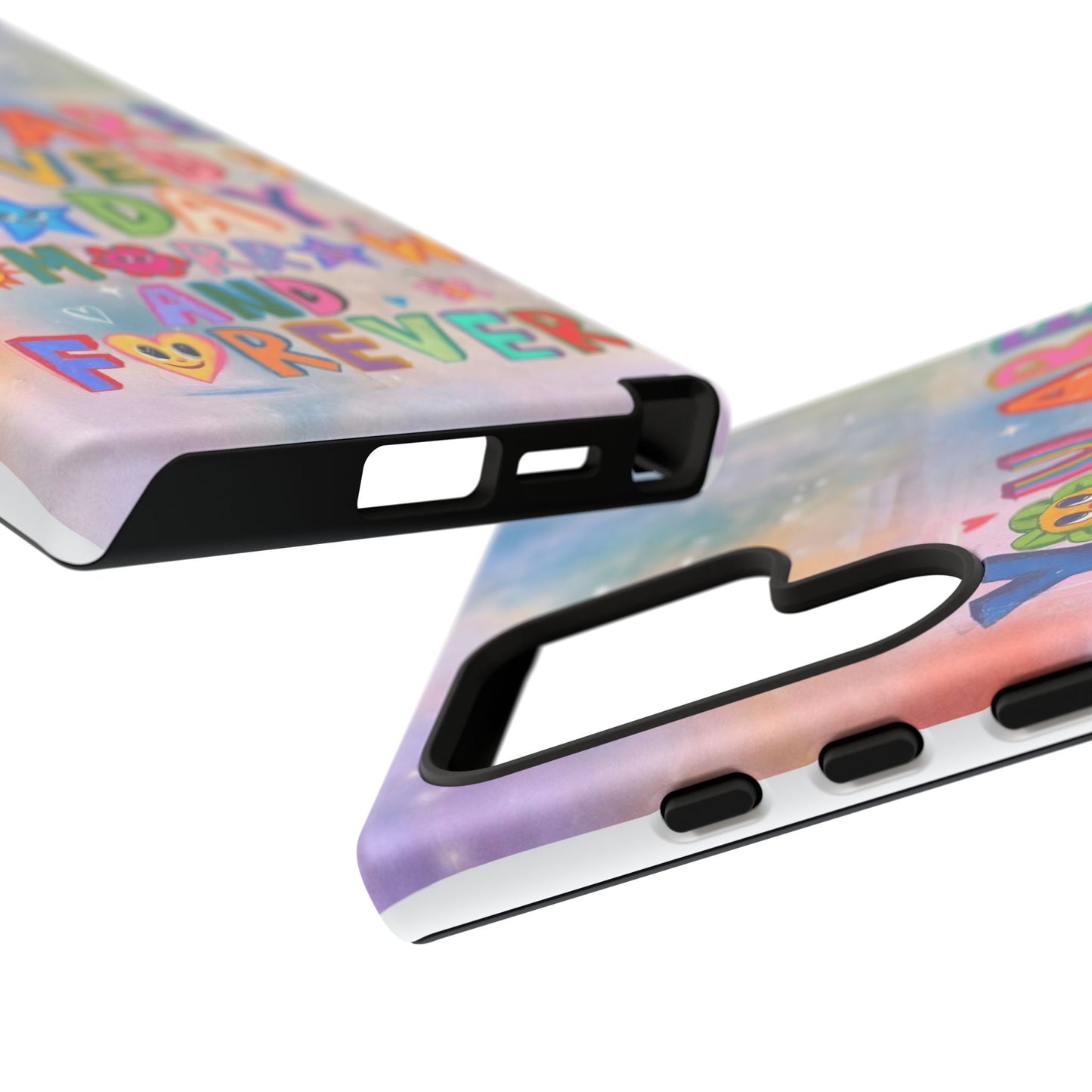 Colorful Phone Case with Positive Affirmations, Inspirational Phone Shell, Cute Gift for Teens, Motivational Tech Accessory, I Love You Case