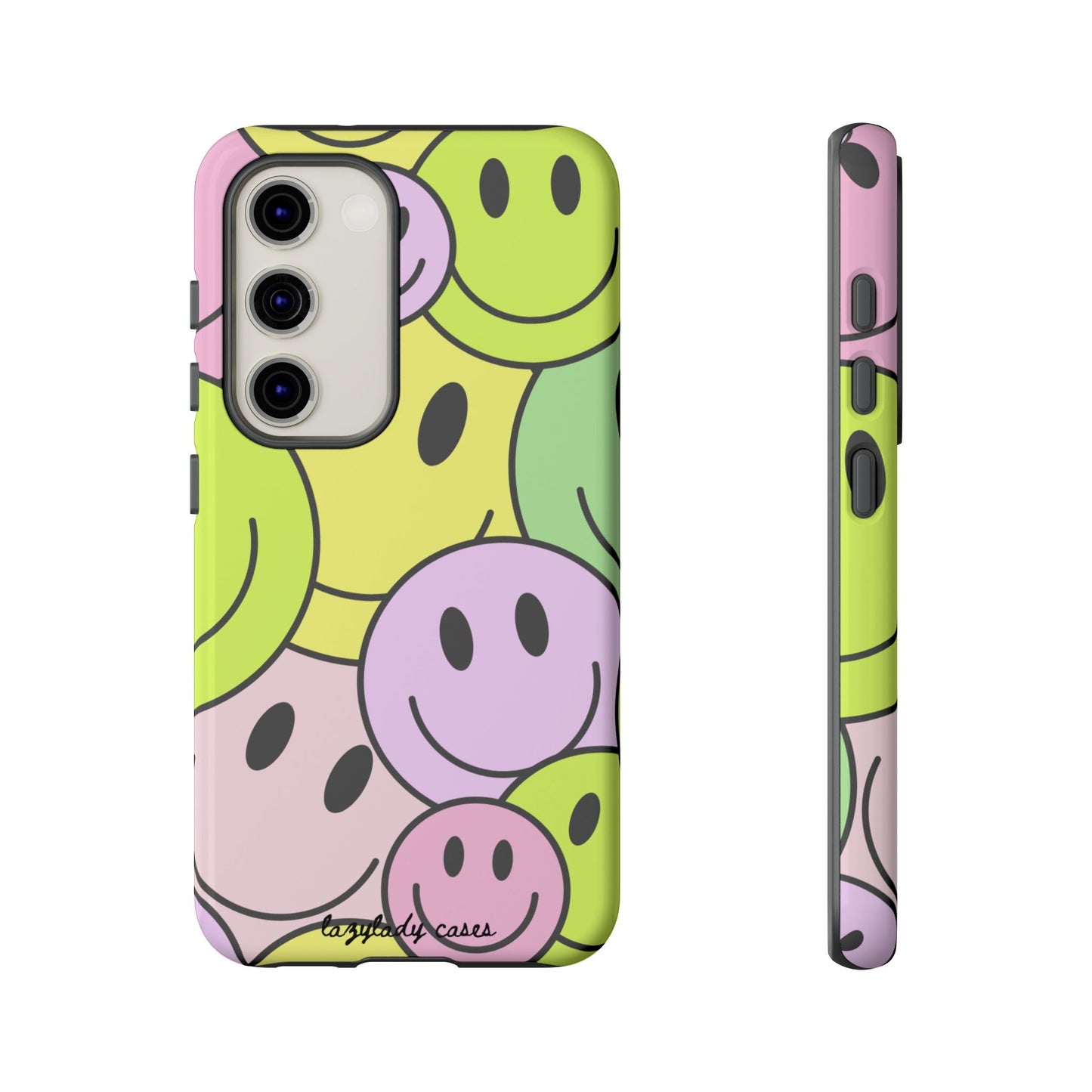 Colorful Smile Face Phone Case - Tough Protection & Fun Design