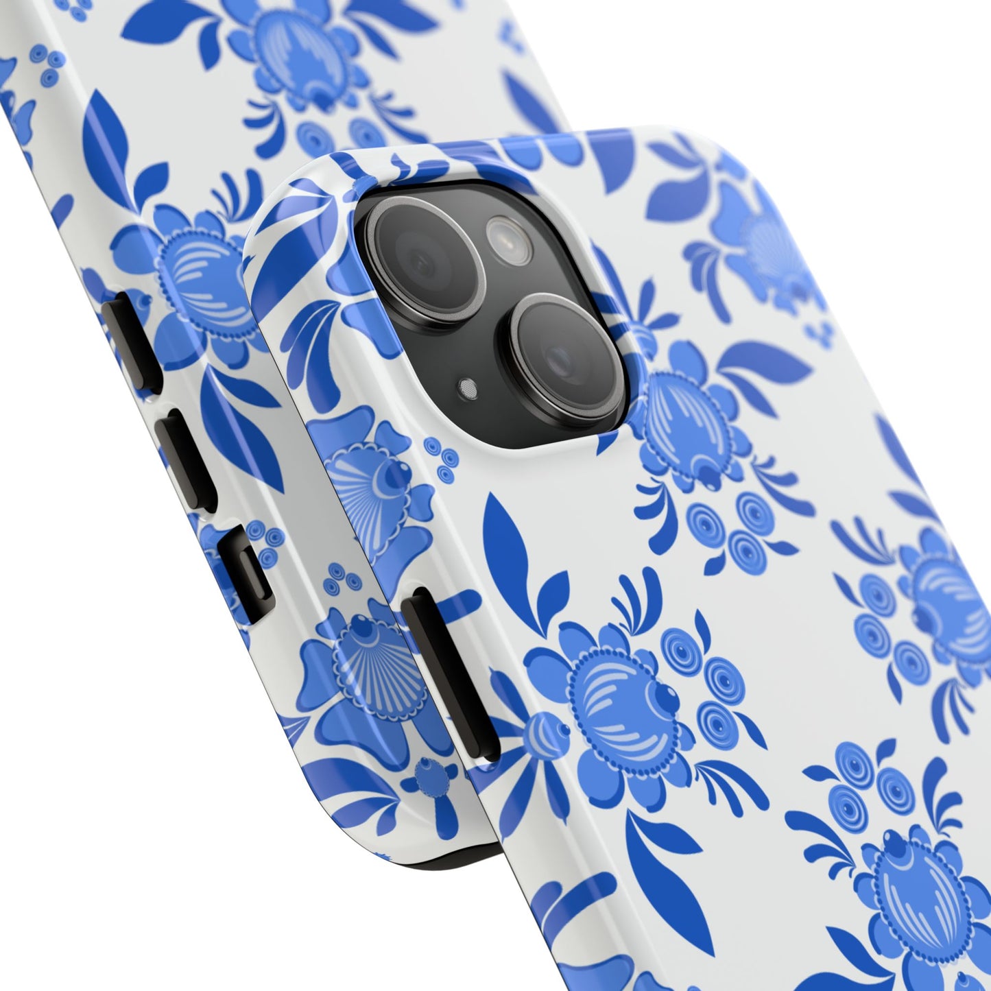 Floral Tough Phone Case - Stylish Protection for Everyday Use