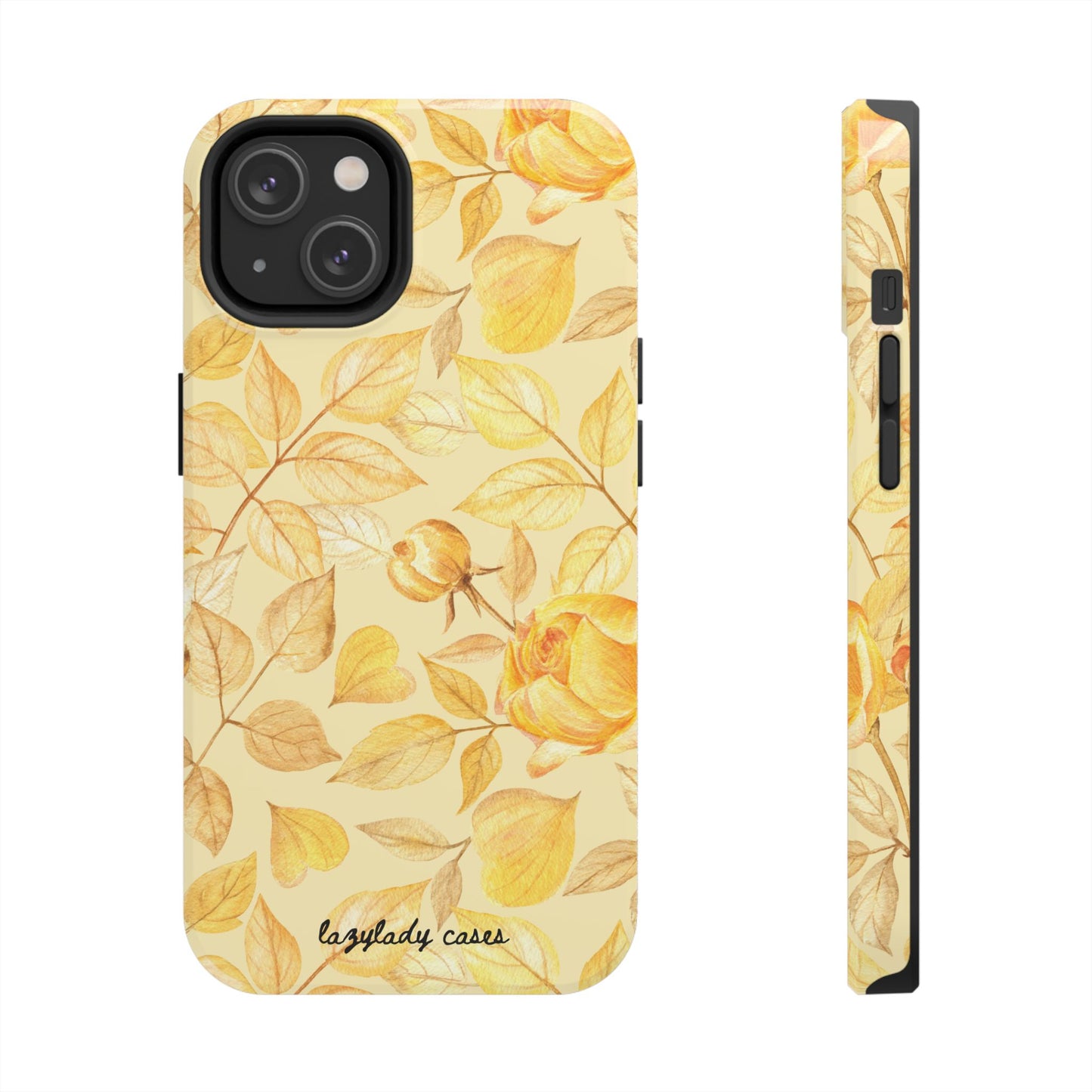 Yellow Dusk Tough Phone Case – Durable Protection with Yellow Roses Design