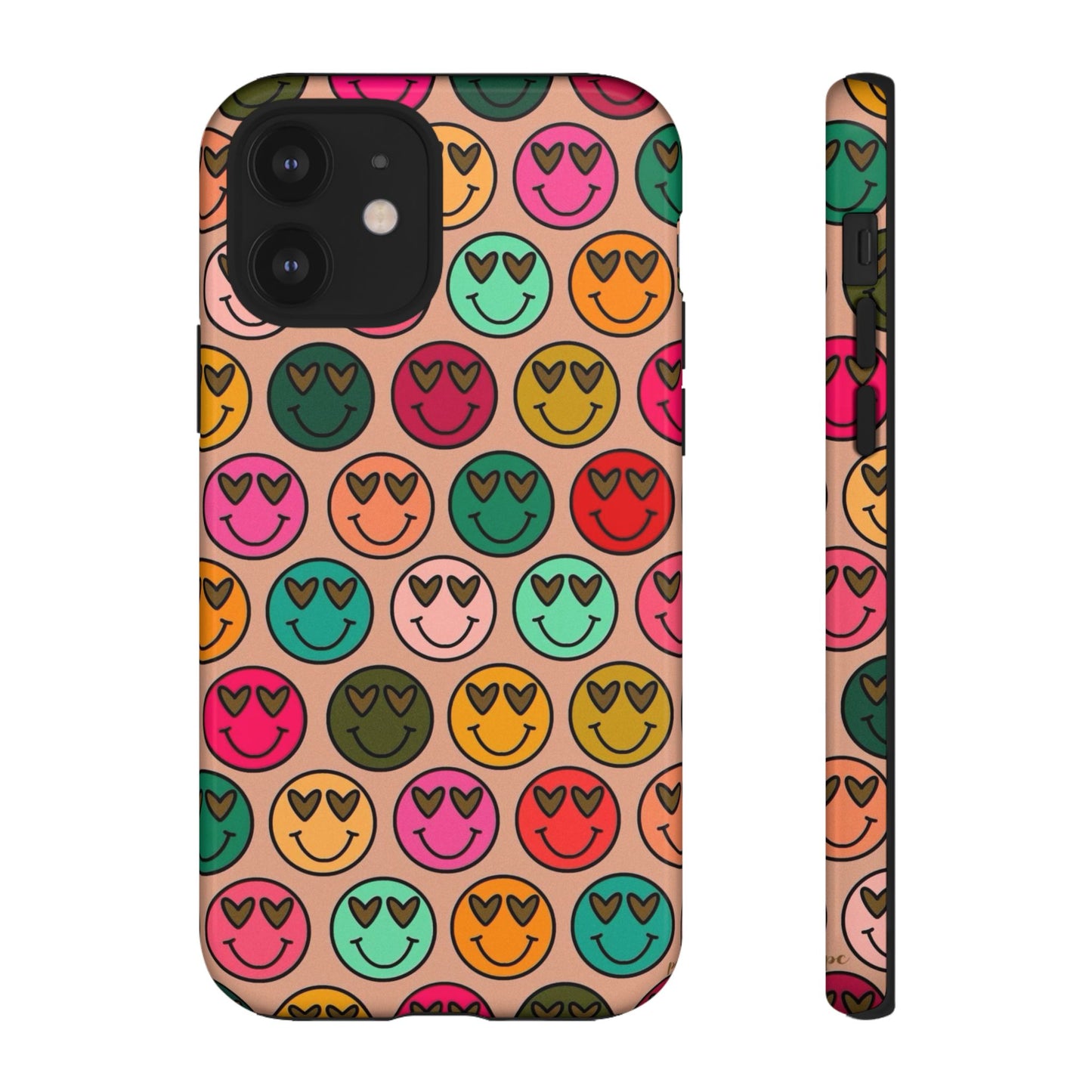 Colorful Smiley Phone Case | Tough Cases, Cute Phone Cover, Happy Vibes, Gift for Friends, Fun Phone Accessory