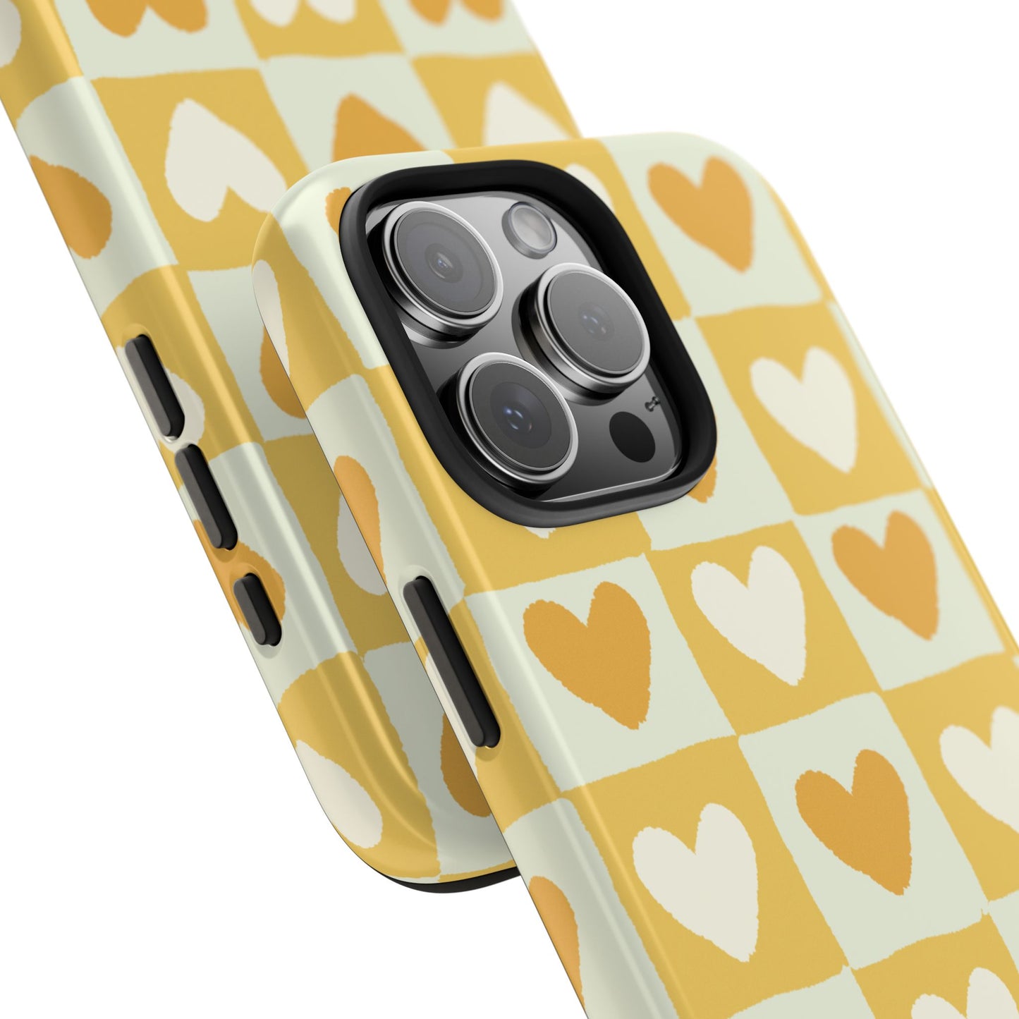 Heart Pattern Tough Phone Case - Cute & Durable for Everyday Use