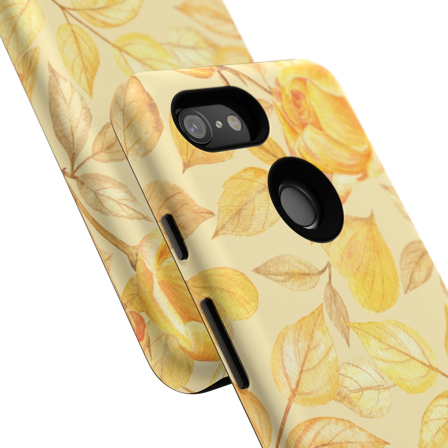 Yellow Dusk Tough Phone Case - Yellow Rose Design