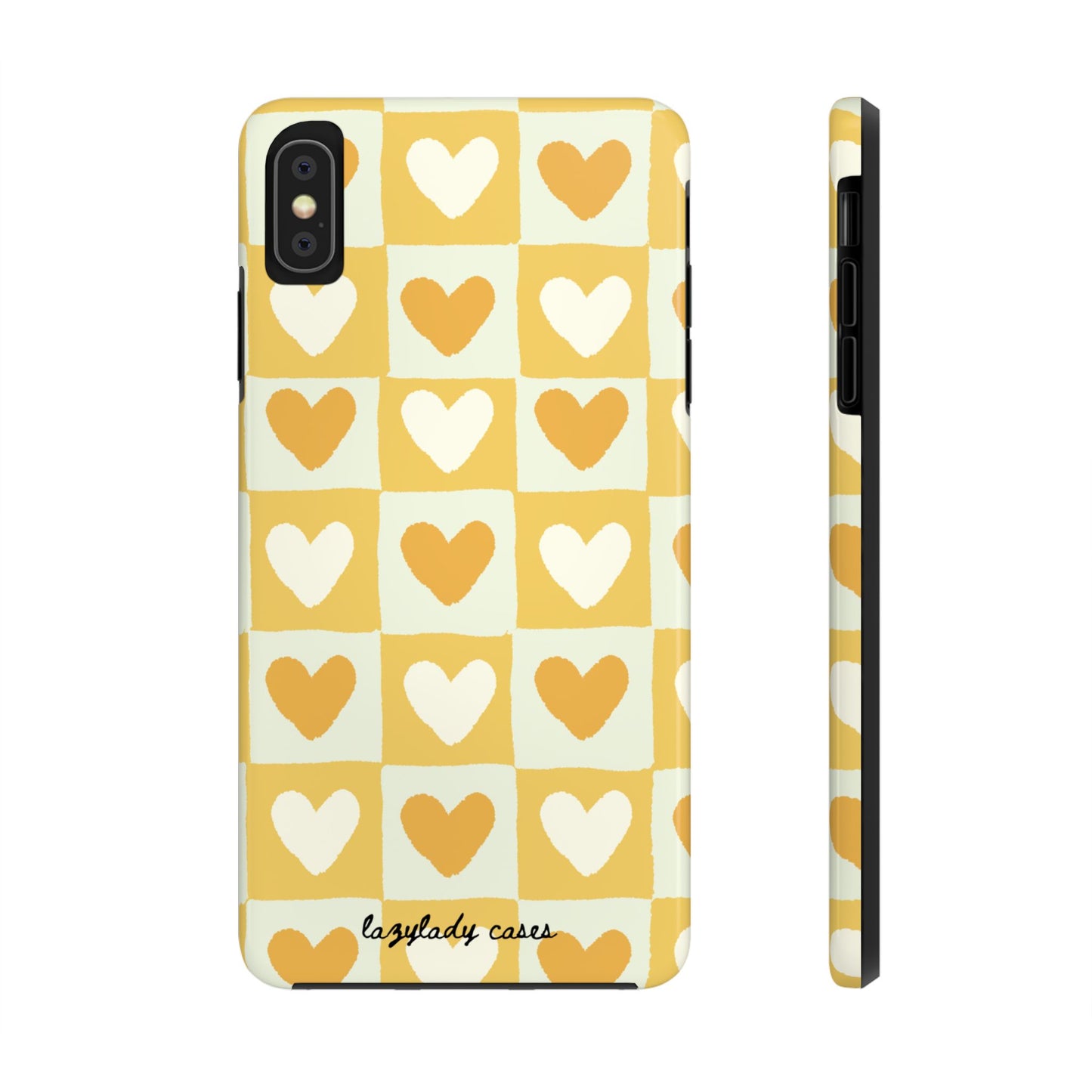 Heart Pattern Tough Phone Case - Cute & Durable for Everyday Use