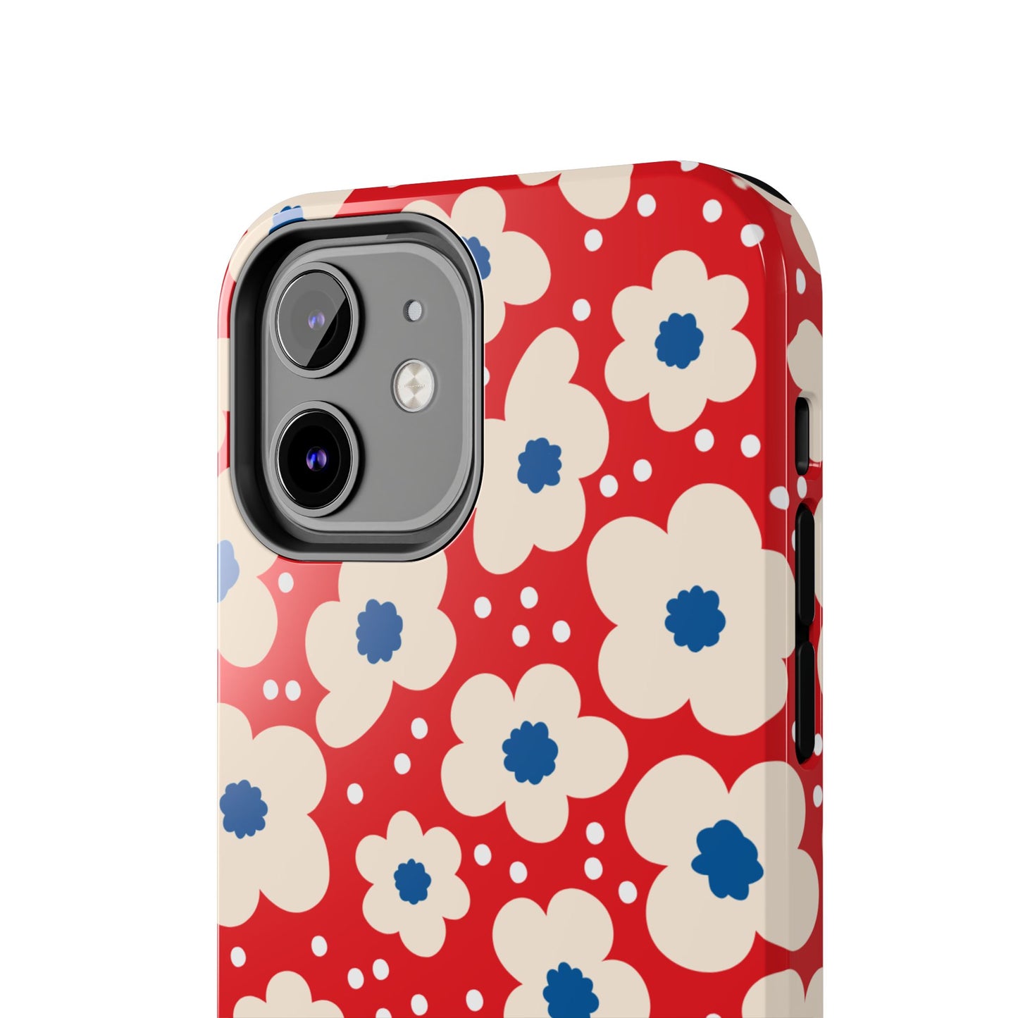 Blossom Floral Tough Phone Case - Durable Protection with Vintage Charm