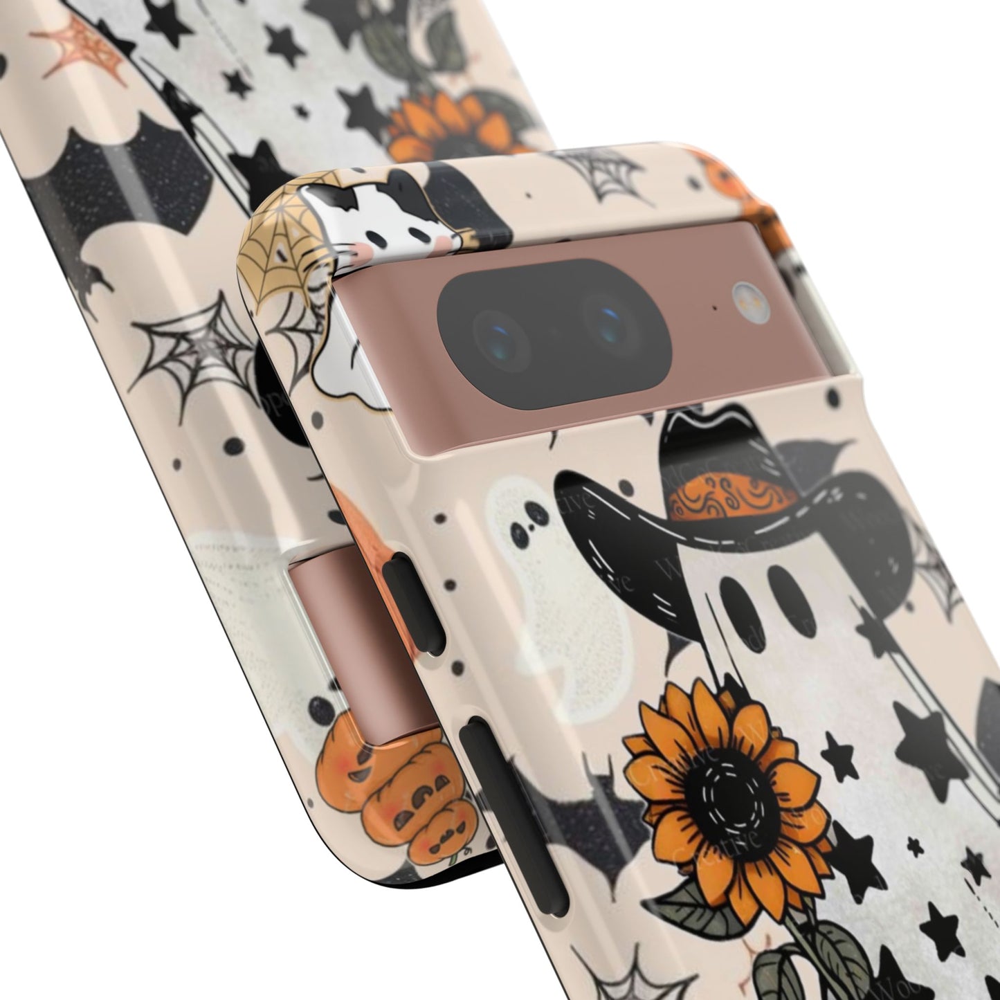 Cute Ghost Phone Case, Halloween Decor, Spooky Gift, Fall Accessories, Pumpkin Lover's Gift, Autumn Vibes, Trick or Treat
