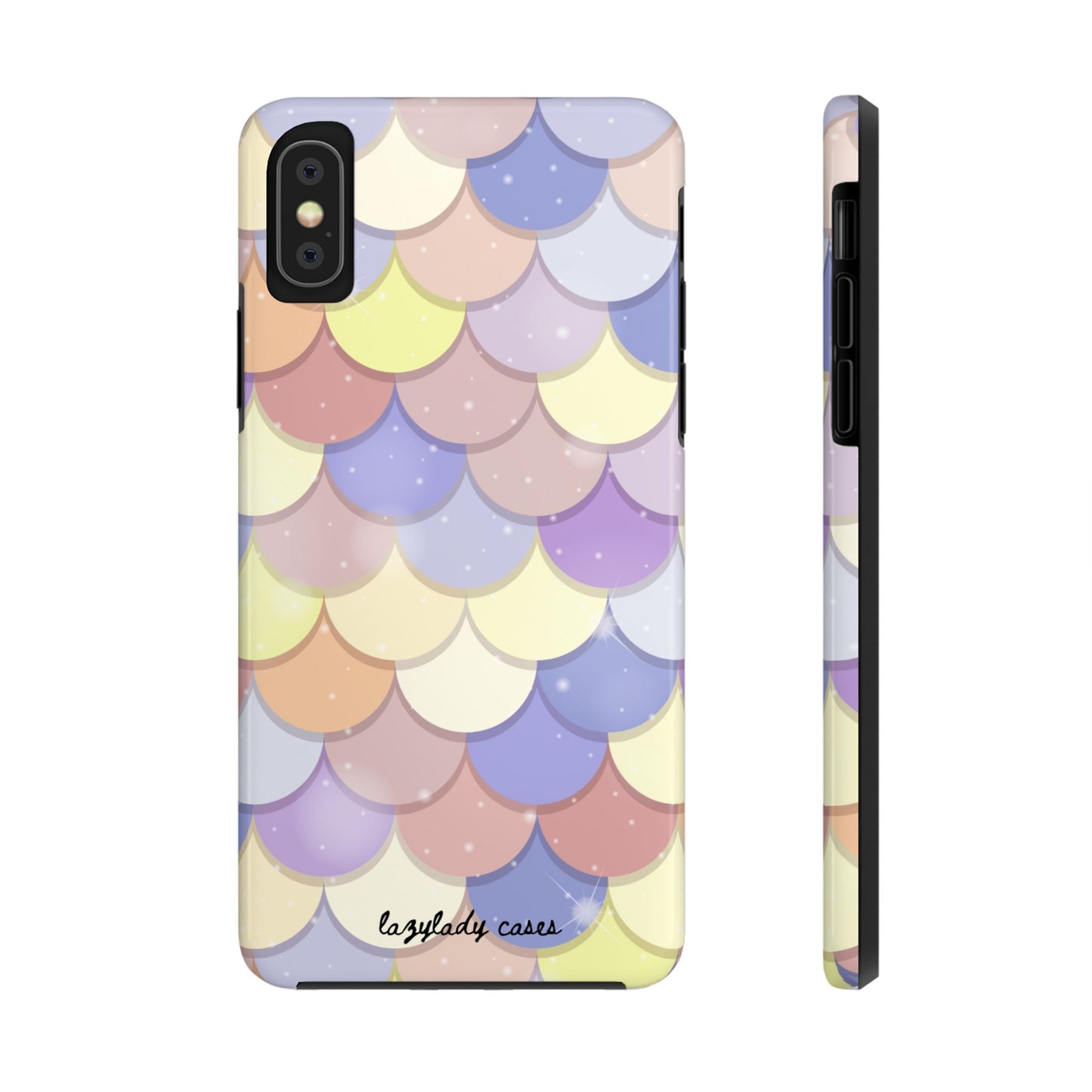 Mermaid Scale Tough Phone Case - Durable Protection with Colorful Design