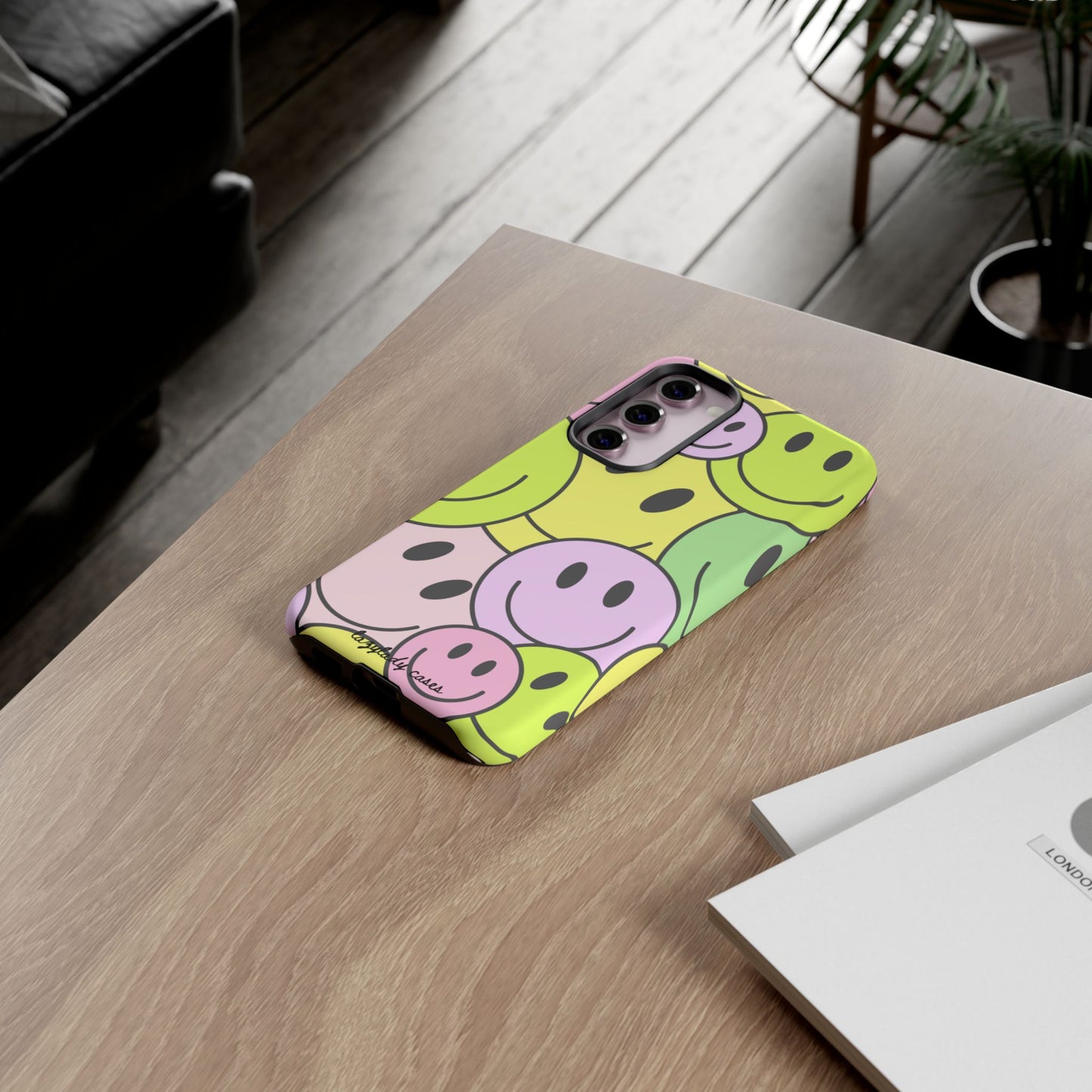 Colorful Smile Face Phone Case - Tough Protection & Fun Design