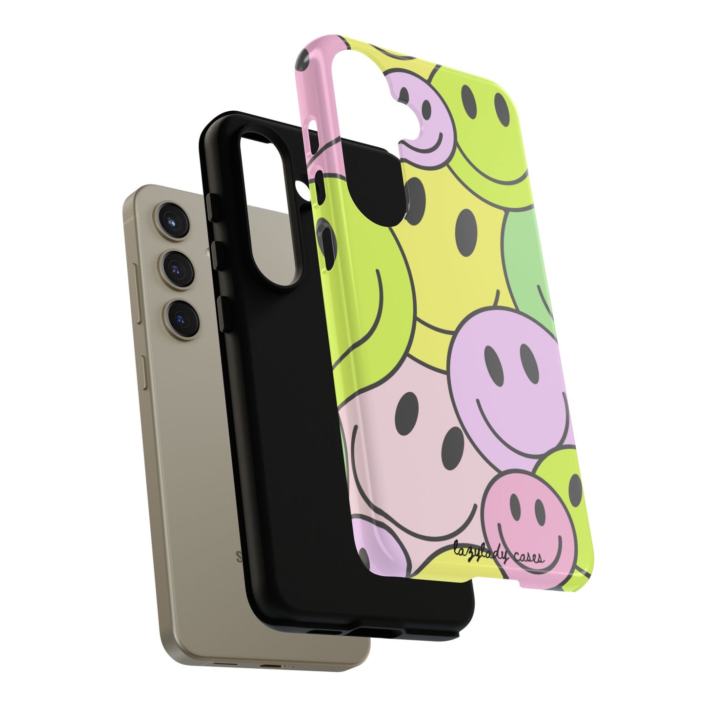 Colorful Smile Face Phone Case - Tough Protection & Fun Design