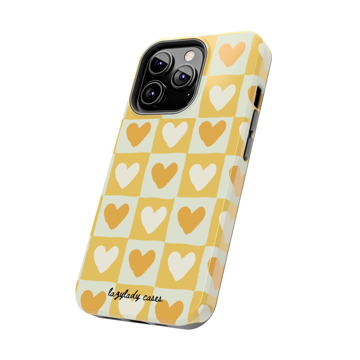 Heart Pattern Tough Phone Case - Cute & Durable for Everyday Use
