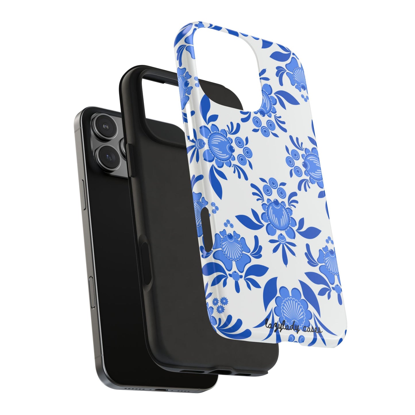 Floral Tough Phone Case - Stylish Protection for Everyday Use