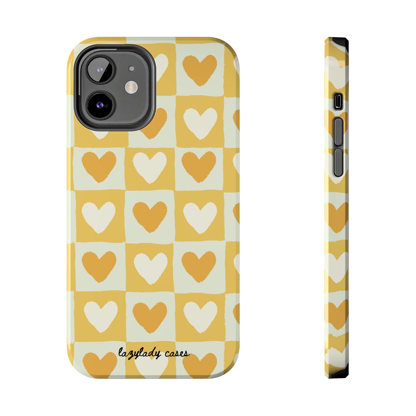 Heart Pattern Tough Phone Case - Cute & Durable for Everyday Use