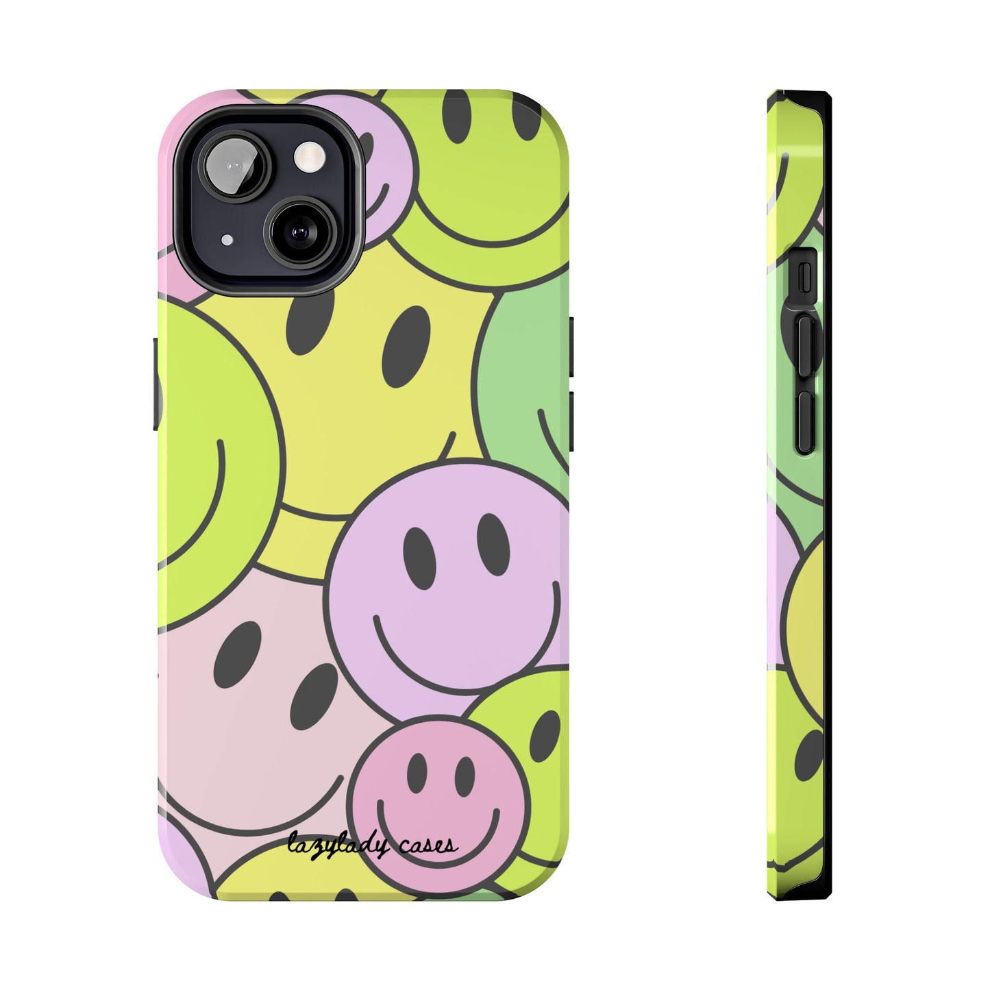 Colorful Smiley Face Tough Phone Case - Fun, Durable Protection for All Ages