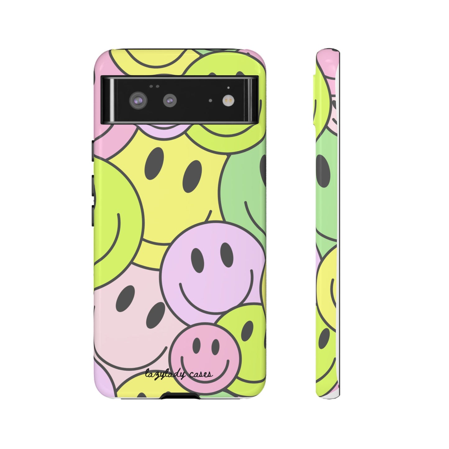 Colorful Smile Face Phone Case - Tough Protection & Fun Design
