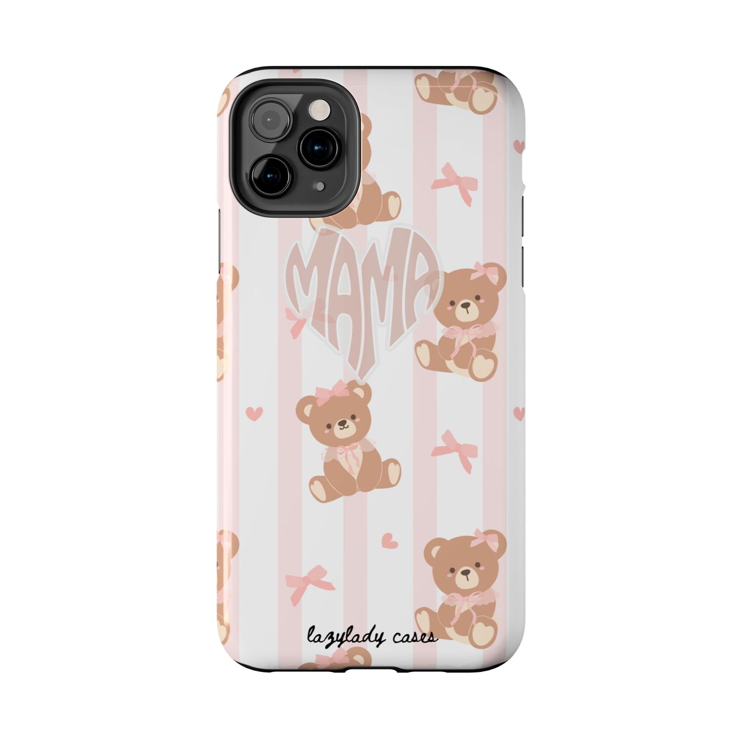 Cute Bear Mama Phone Case - Stylish Tough Case for Moms