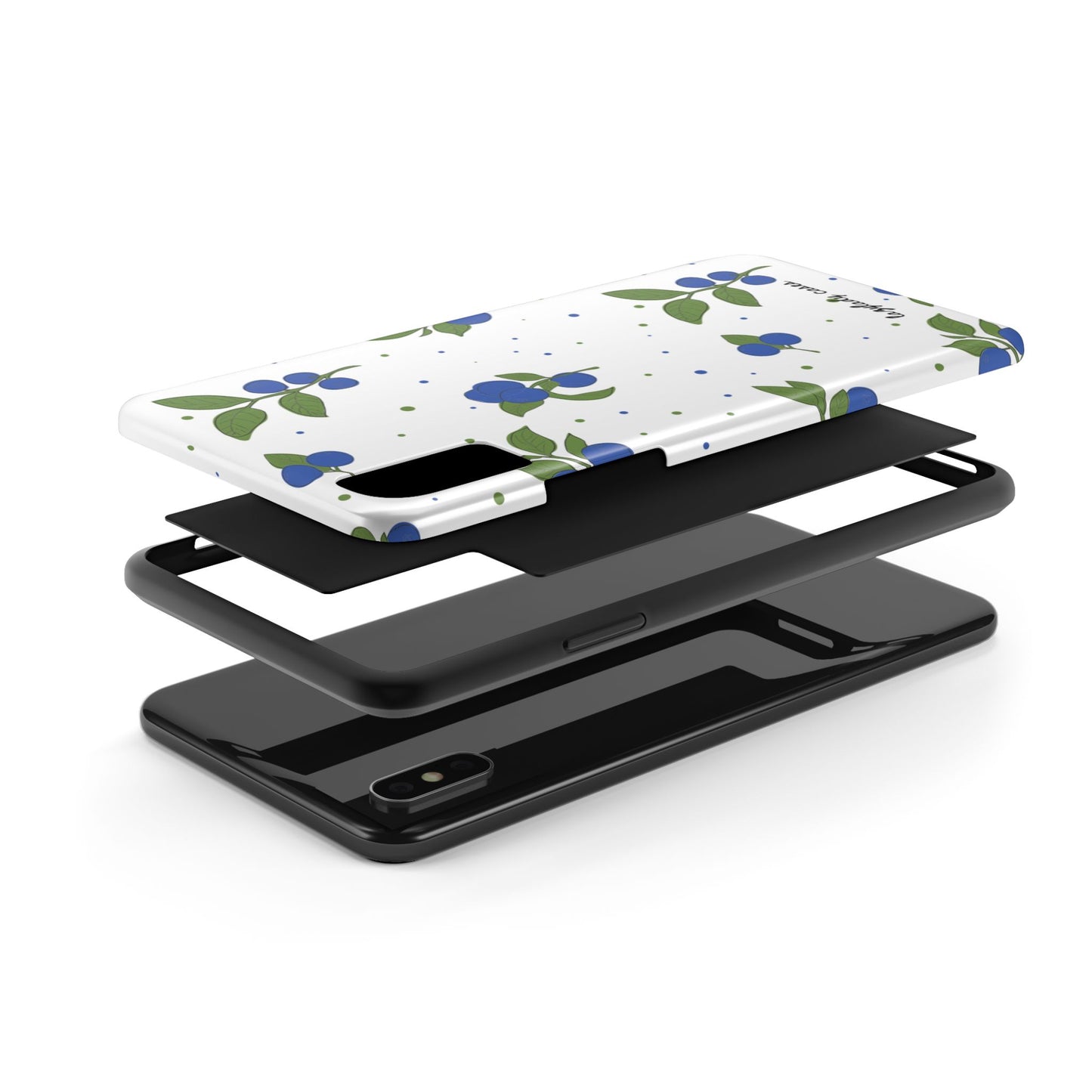 Blueberry Tough Phone Case - Durable Berry Design for Everyday Protection