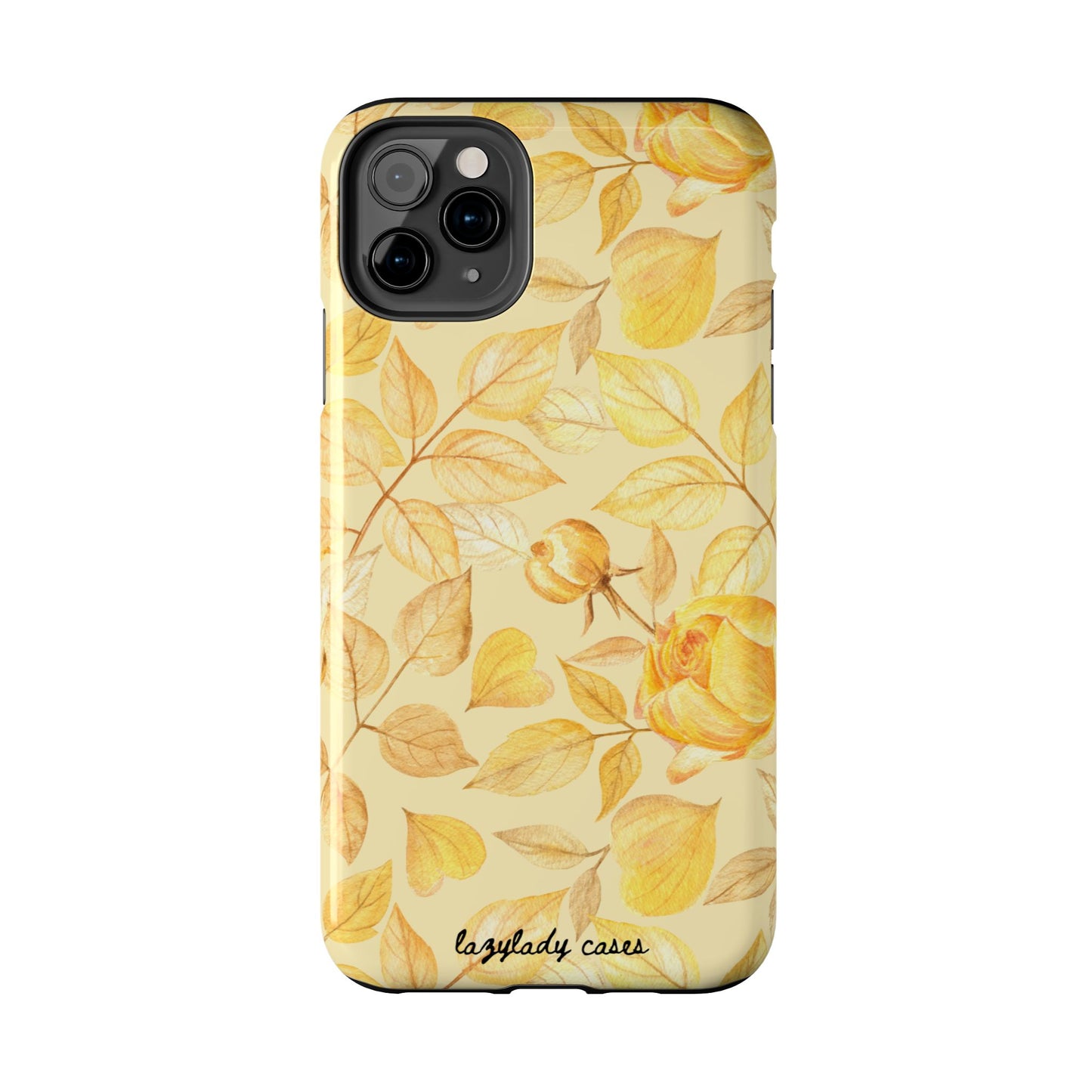 Yellow Dusk Tough Phone Case – Durable Protection with Yellow Roses Design