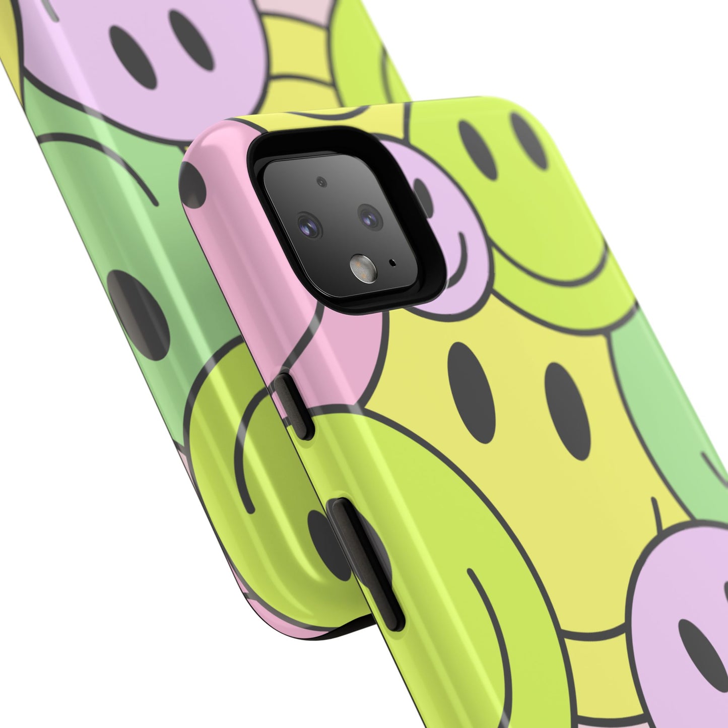 Colorful Smile Face Phone Case - Tough Protection & Fun Design