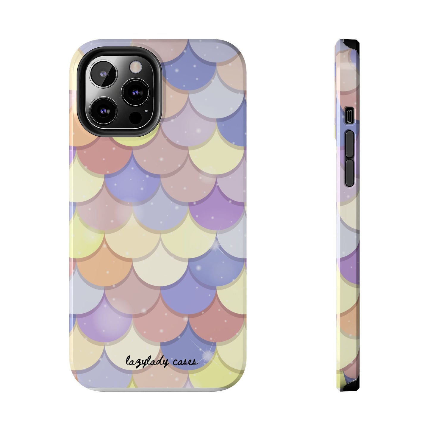 Mermaid Scale Tough Phone Case - Durable Protection with Colorful Design