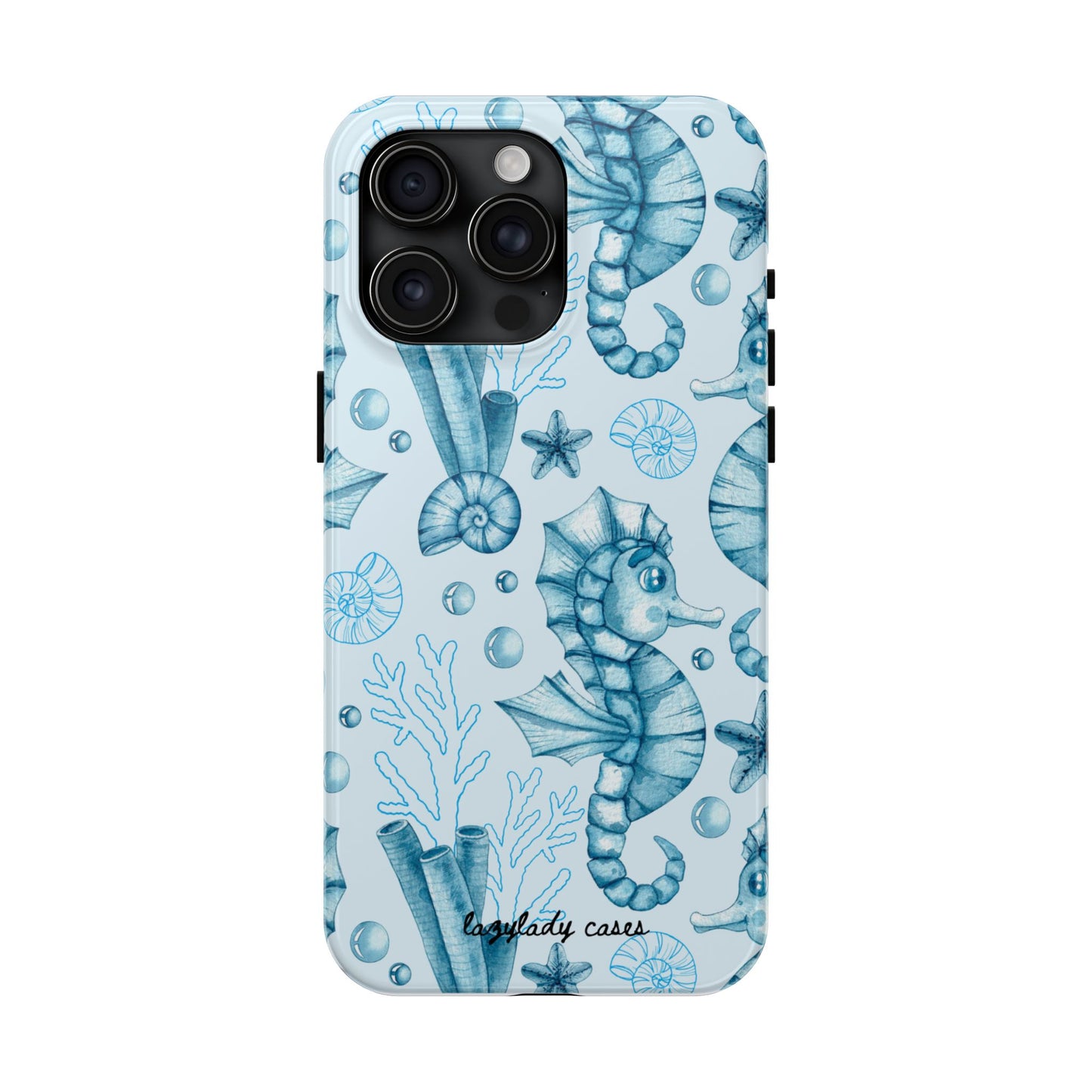 Coastal Seahorse Phone Case - Tough Protection with Beach Vibe