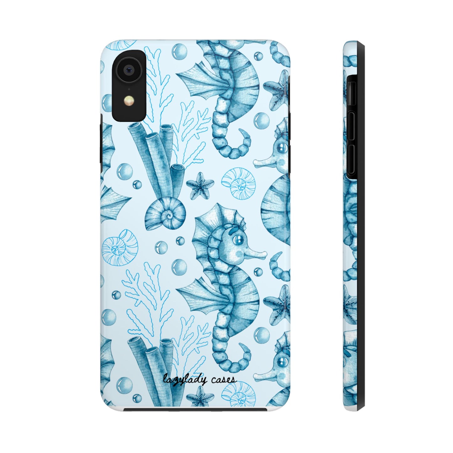 Coastal Seahorse Phone Case - Tough Protection with Beach Vibe
