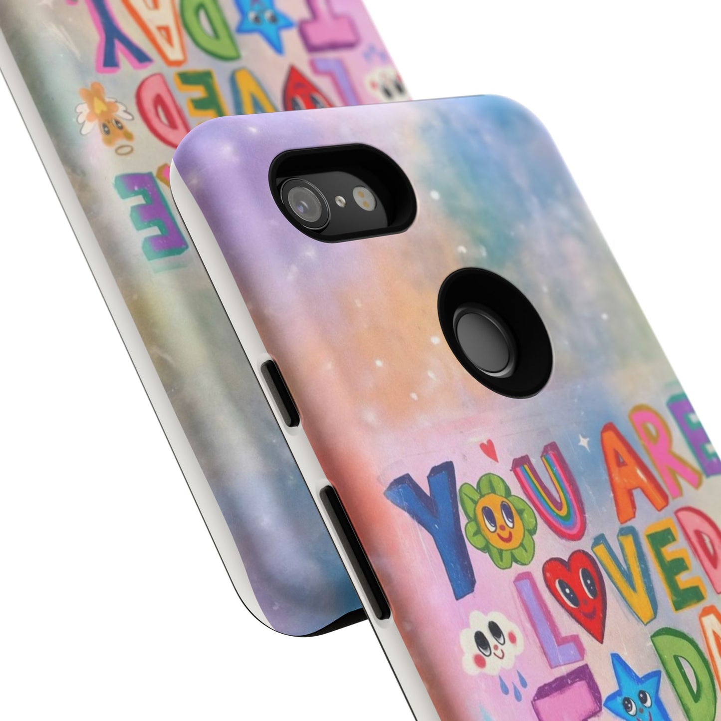 Colorful Phone Case with Positive Affirmations, Inspirational Phone Shell, Cute Gift for Teens, Motivational Tech Accessory, I Love You Case