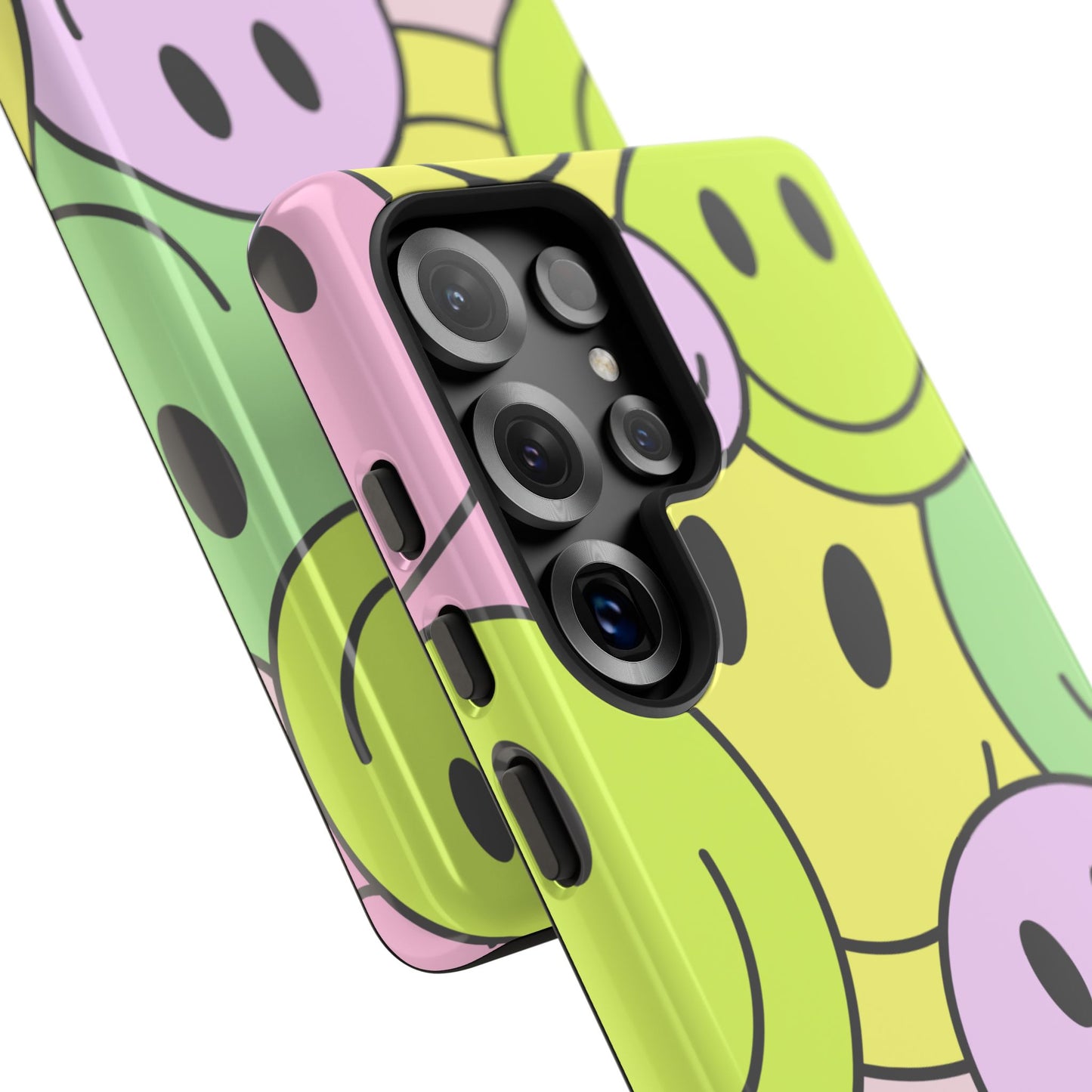 Colorful Smile Face Phone Case - Tough Protection & Fun Design