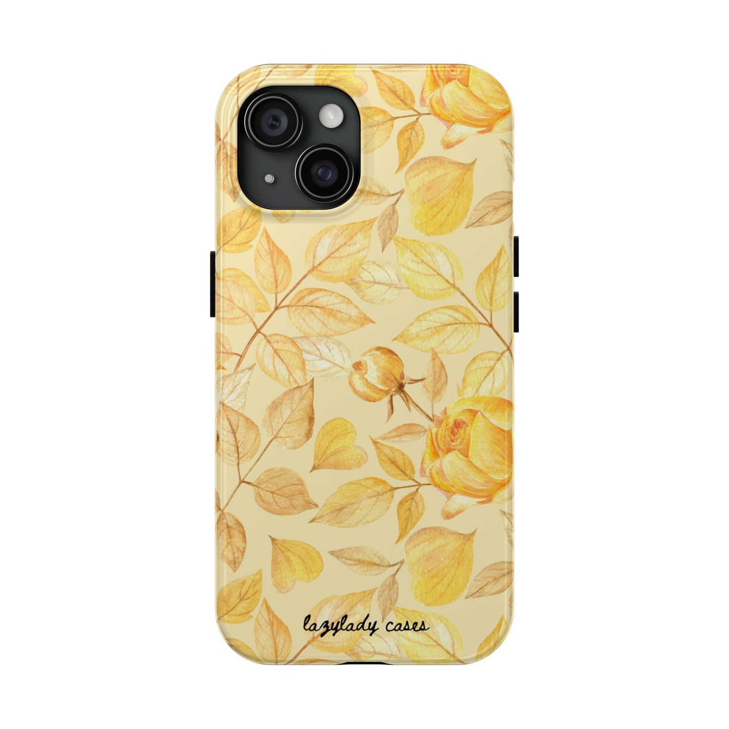 Yellow Dusk Tough Phone Case – Durable Protection with Yellow Roses Design
