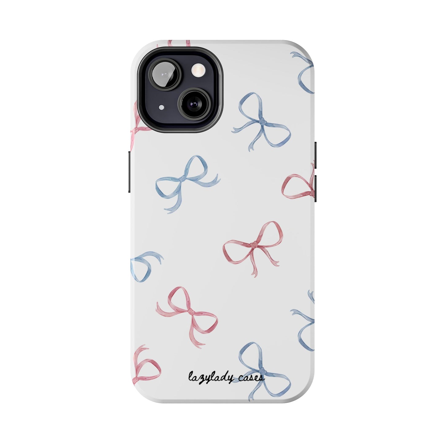 Chic Bow Pattern Tough Phone Case | Stylish Protection for Your Device