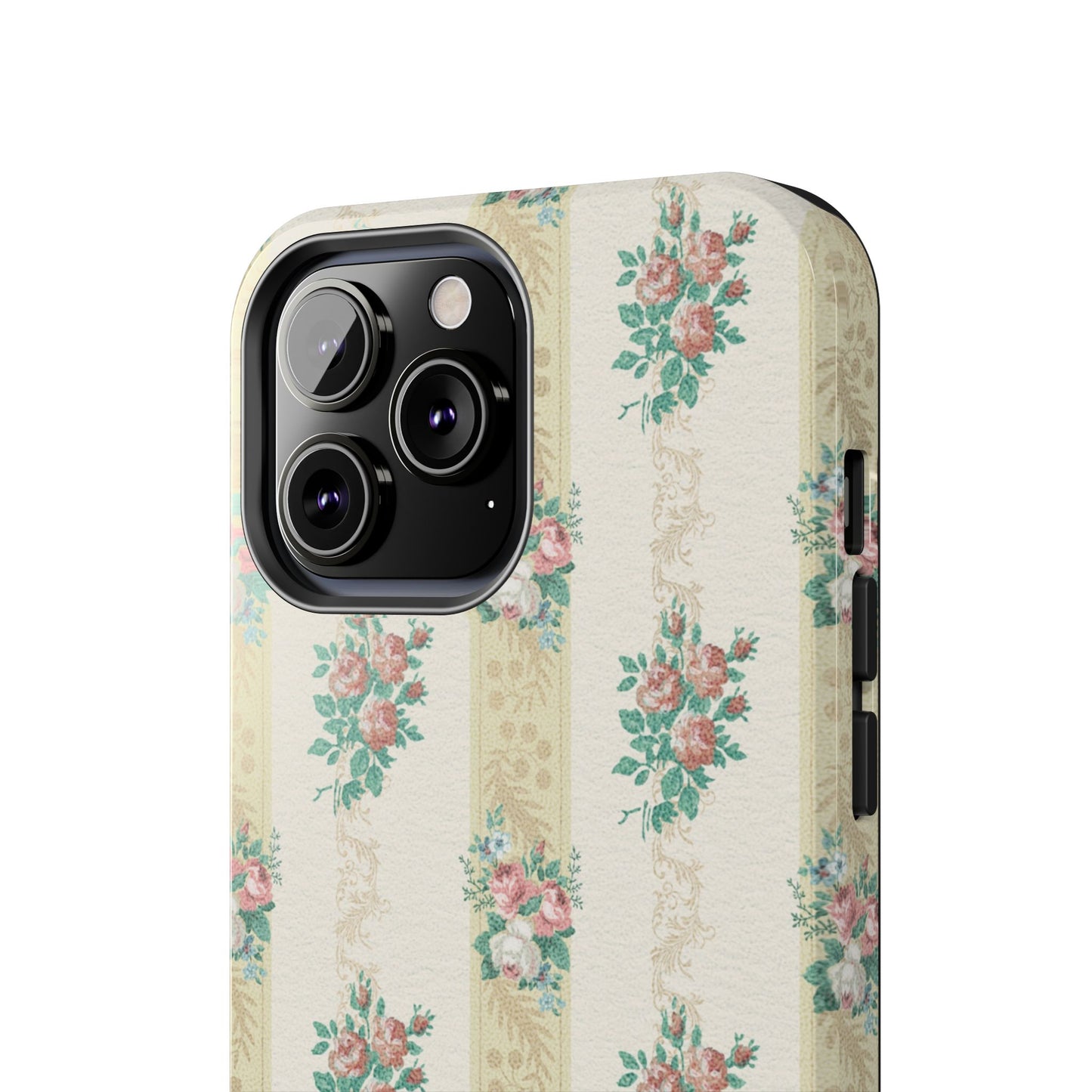 Elegant Floral Tough Phone Case - Vintage Inspired Design