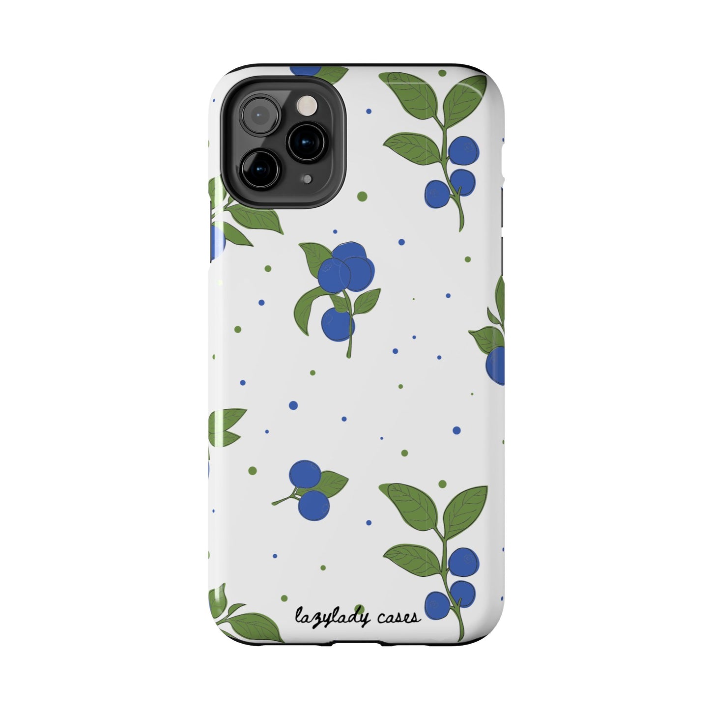 Blueberry Tough Phone Case - Durable Berry Design for Everyday Protection