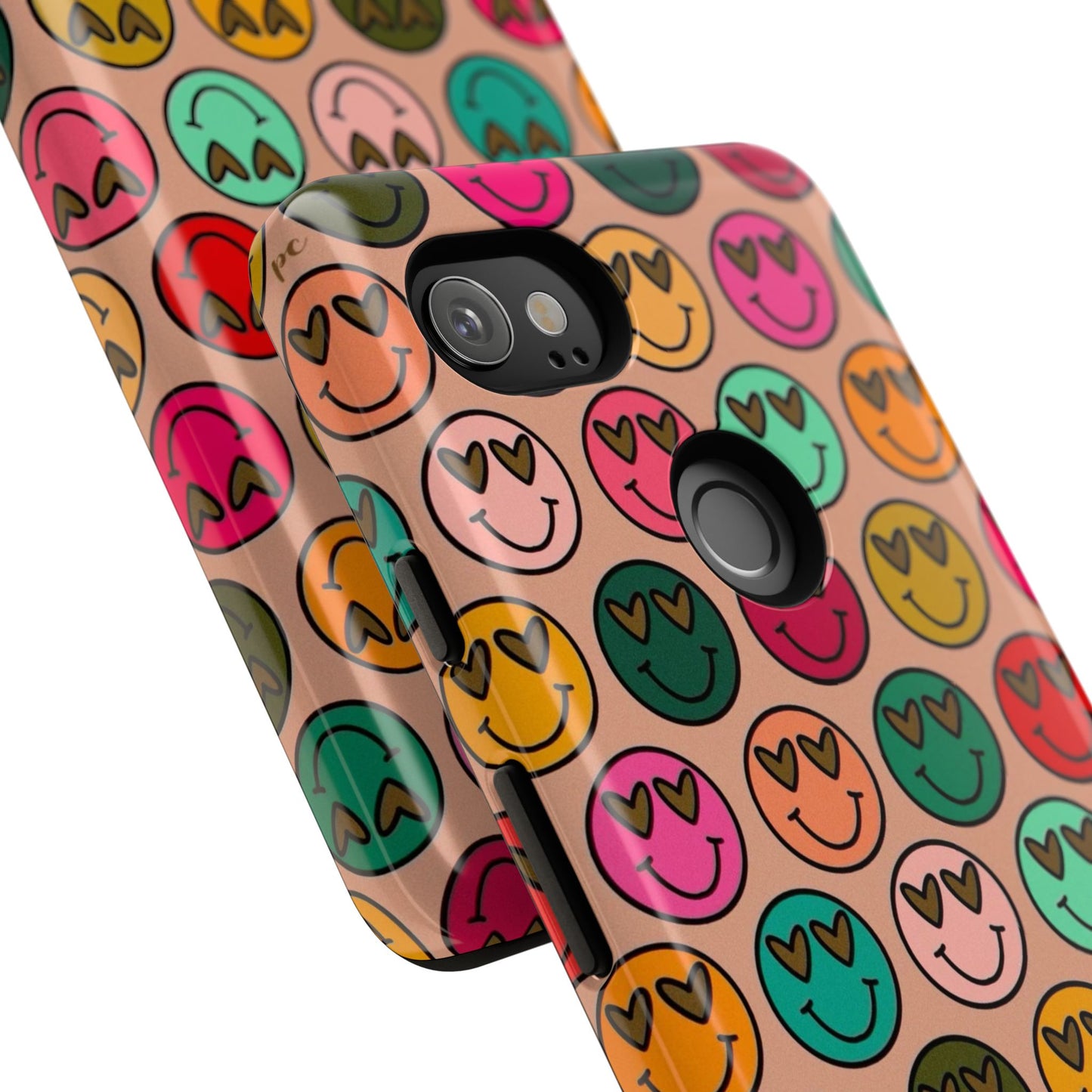 Colorful Smiley Phone Case | Tough Cases, Cute Phone Cover, Happy Vibes, Gift for Friends, Fun Phone Accessory