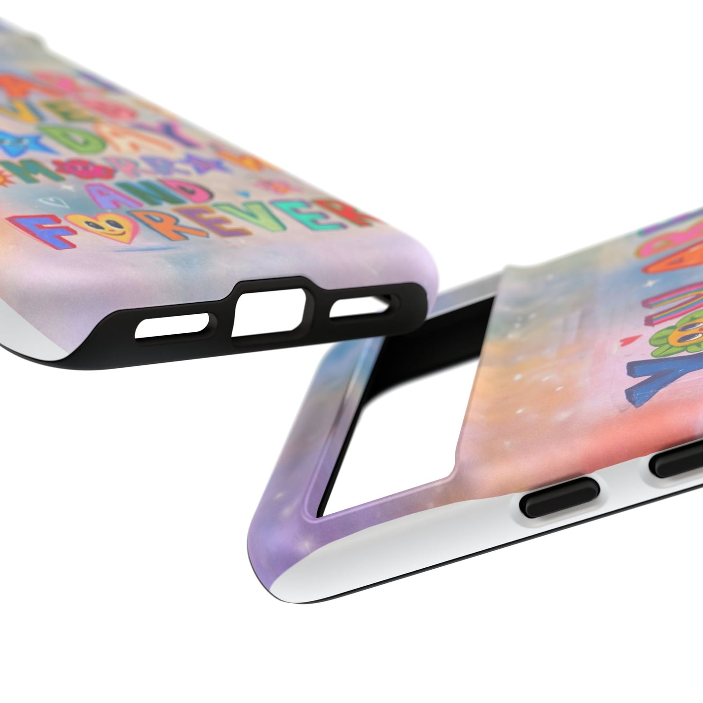 Colorful Phone Case with Positive Affirmations, Inspirational Phone Shell, Cute Gift for Teens, Motivational Tech Accessory, I Love You Case