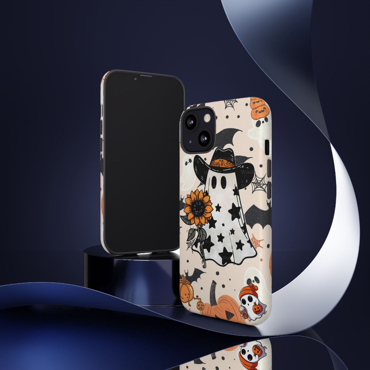 Cute Ghost Phone Case, Halloween Decor, Spooky Gift, Fall Accessories, Pumpkin Lover's Gift, Autumn Vibes, Trick or Treat