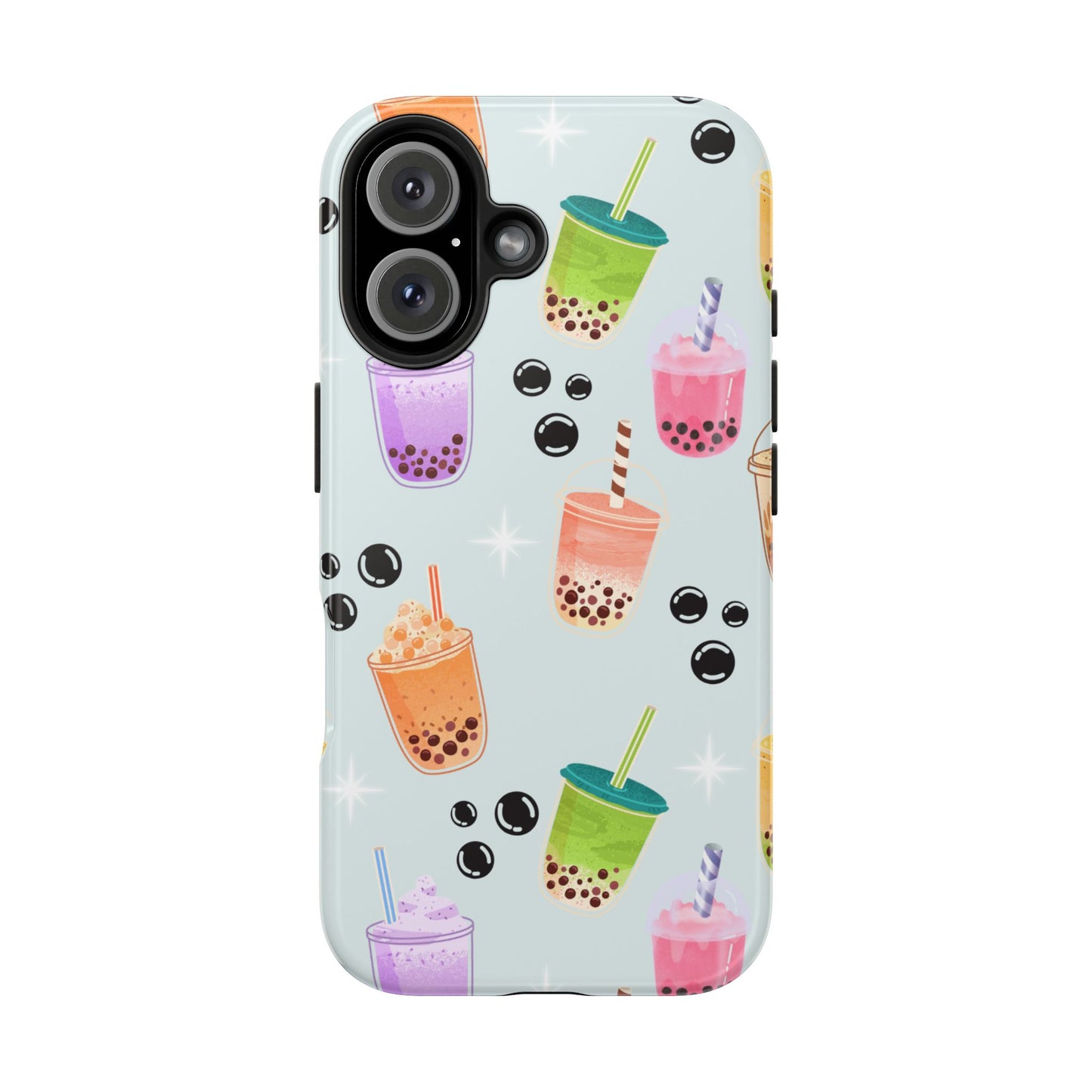 Colorful Boba Tea Phone Case, Tough Phone Cases for Drink Lovers, Cute Phone Accessory, Fun Gifts for Friends, Summer Vibes