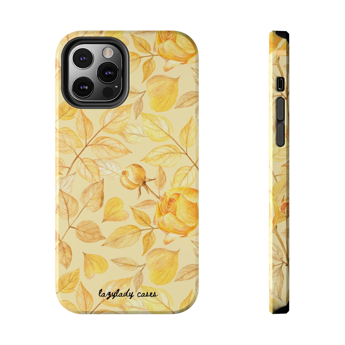 Yellow Dusk Tough Phone Case – Durable Protection with Yellow Roses Design