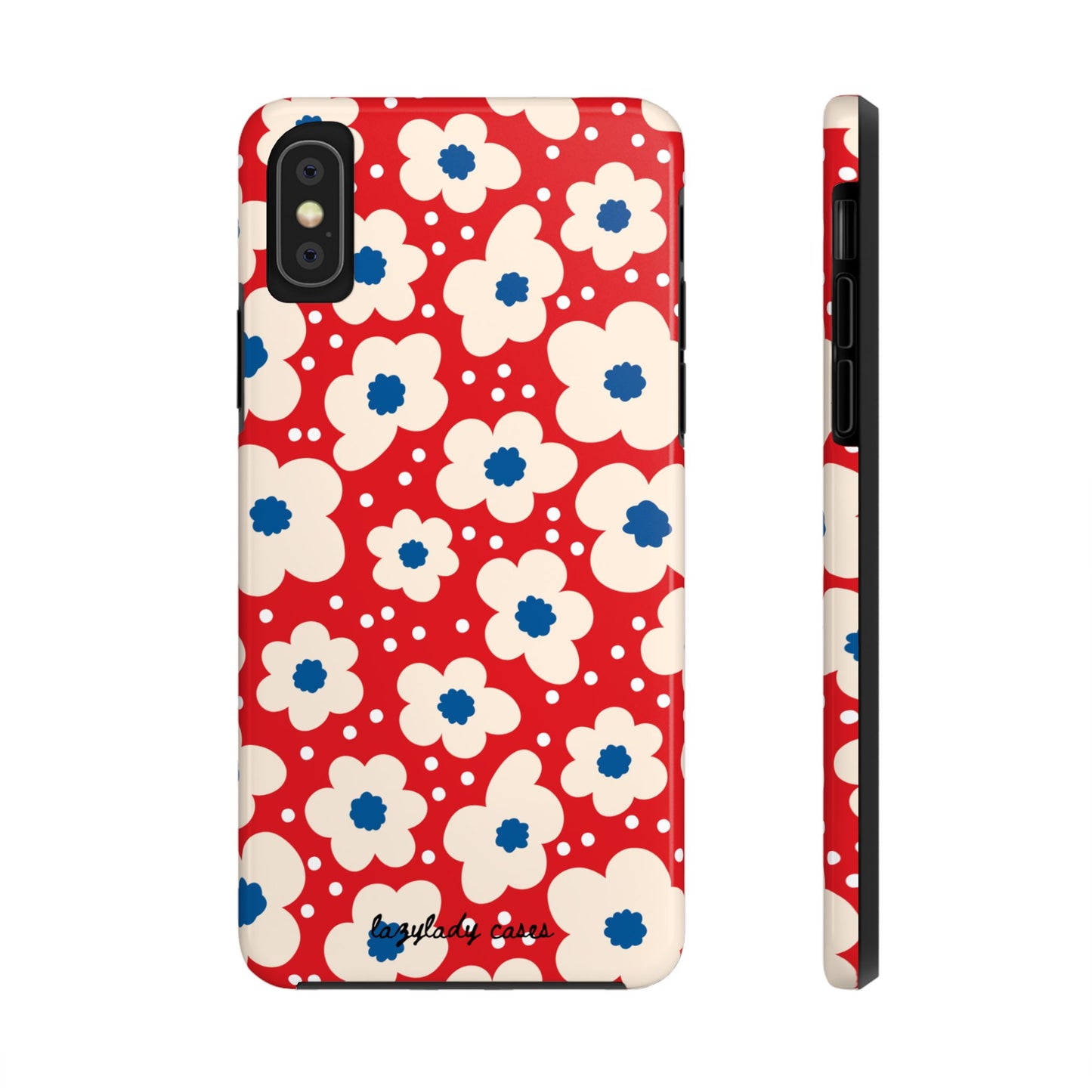 Blossom Floral Tough Phone Case - Durable Protection with Vintage Charm